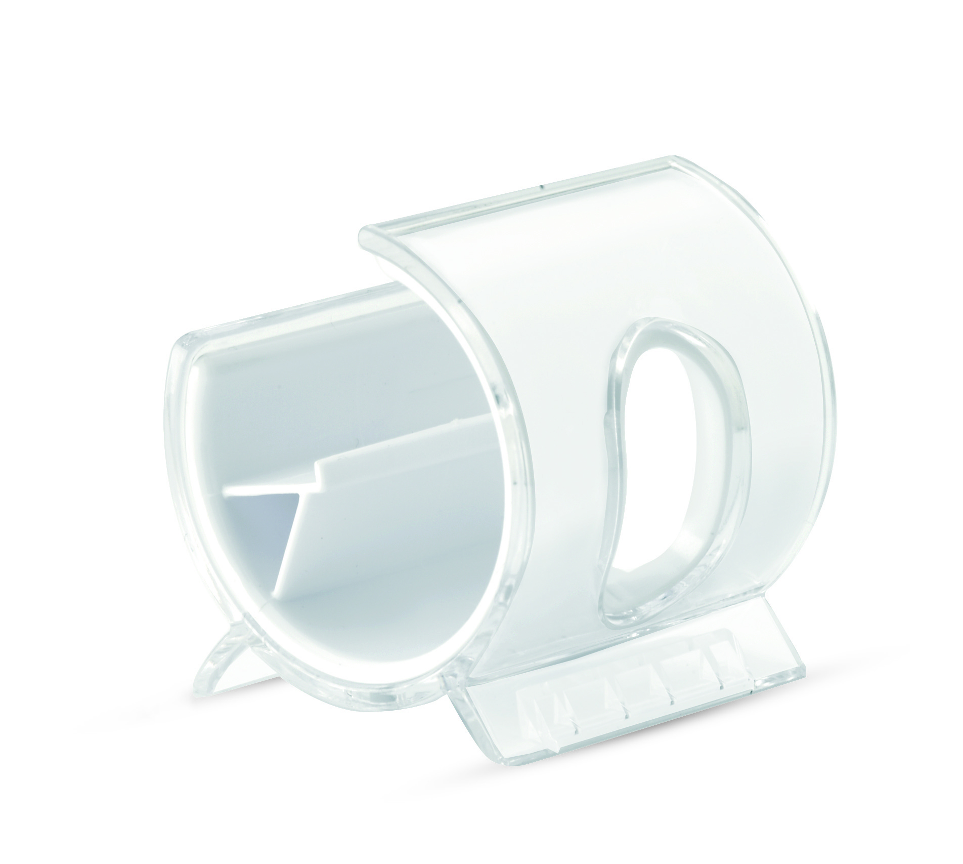 Tape dispenser, Transparent, Schreibtischzubehör, Klarer Kunststoff, Abroller