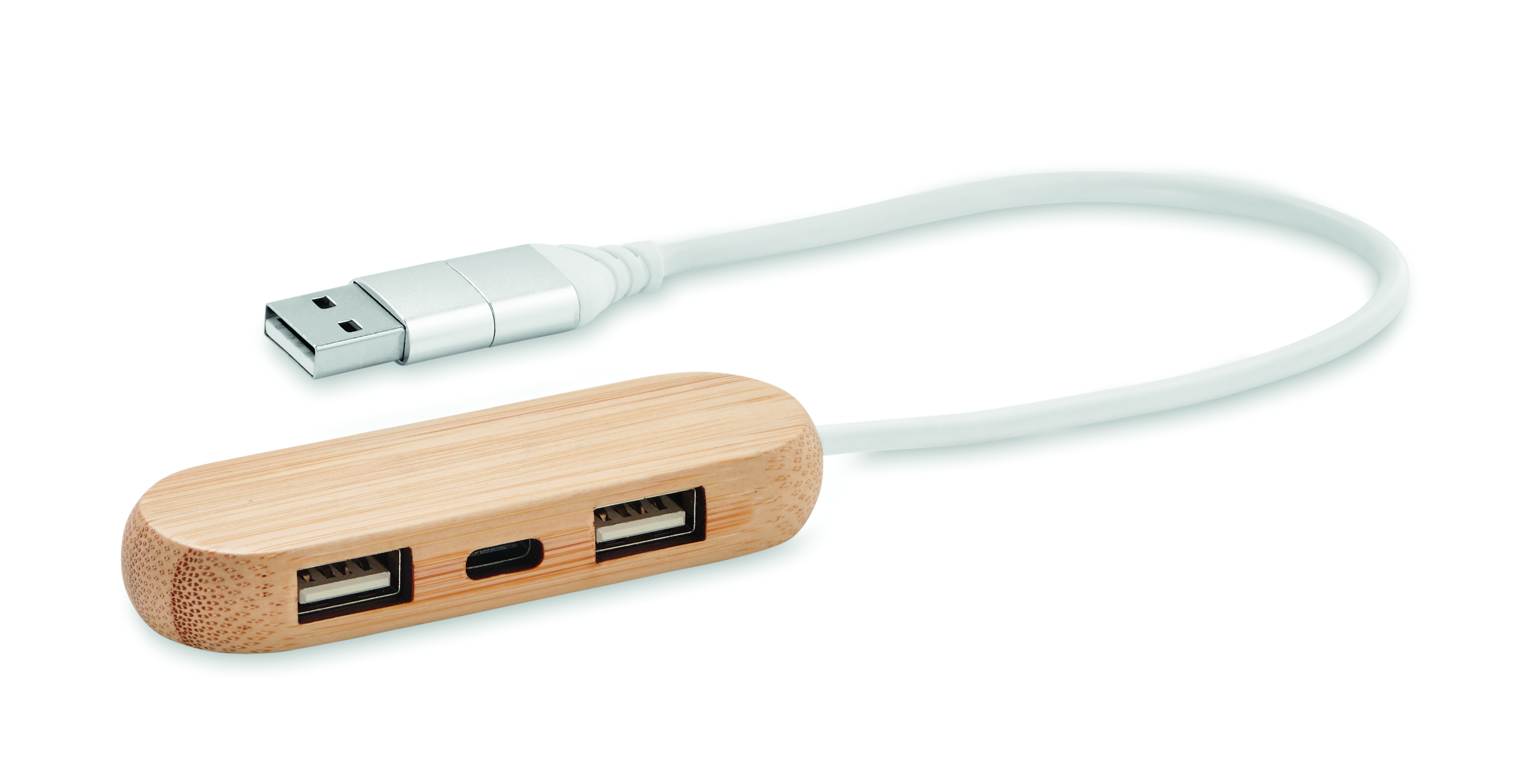 USB, USB Hub, Holz, Doppel-USB, Kabeladapter