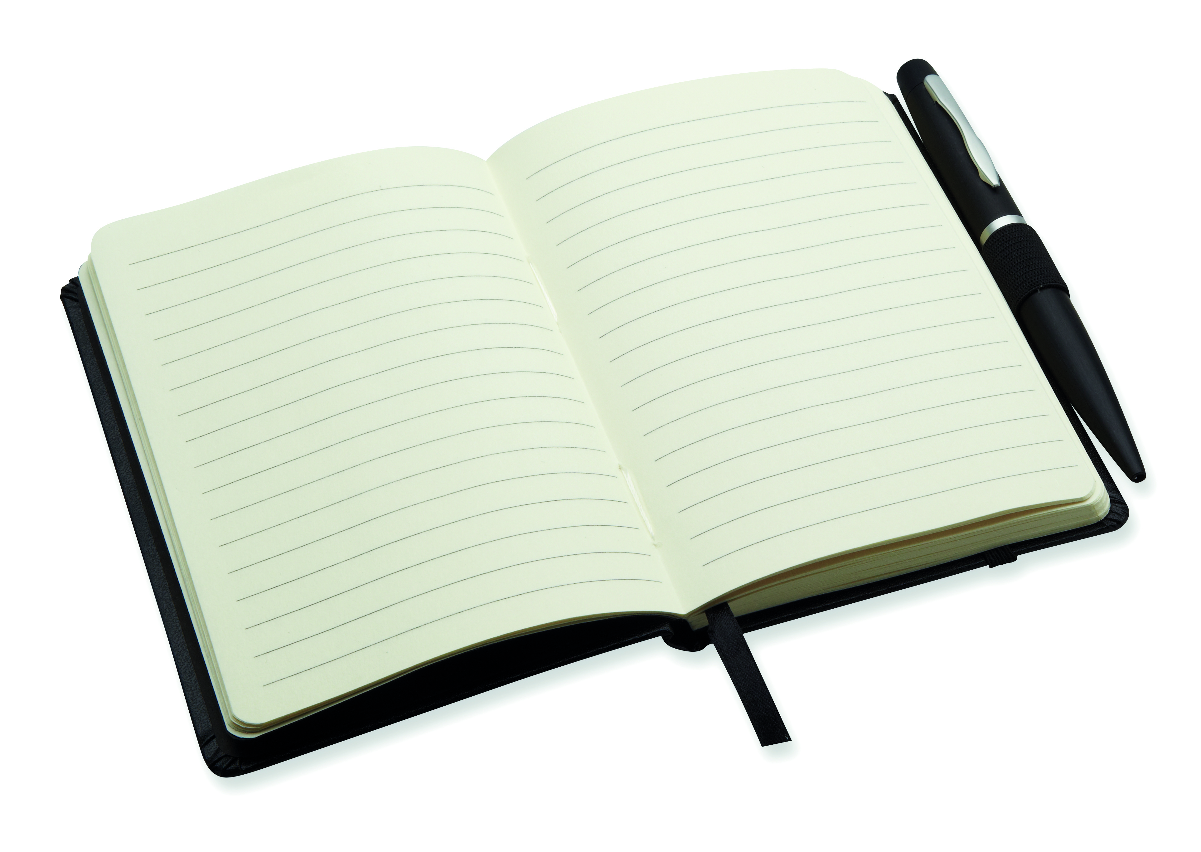 Notizbuch, Notizheft, Linierte Seiten, Schreibset, Stift