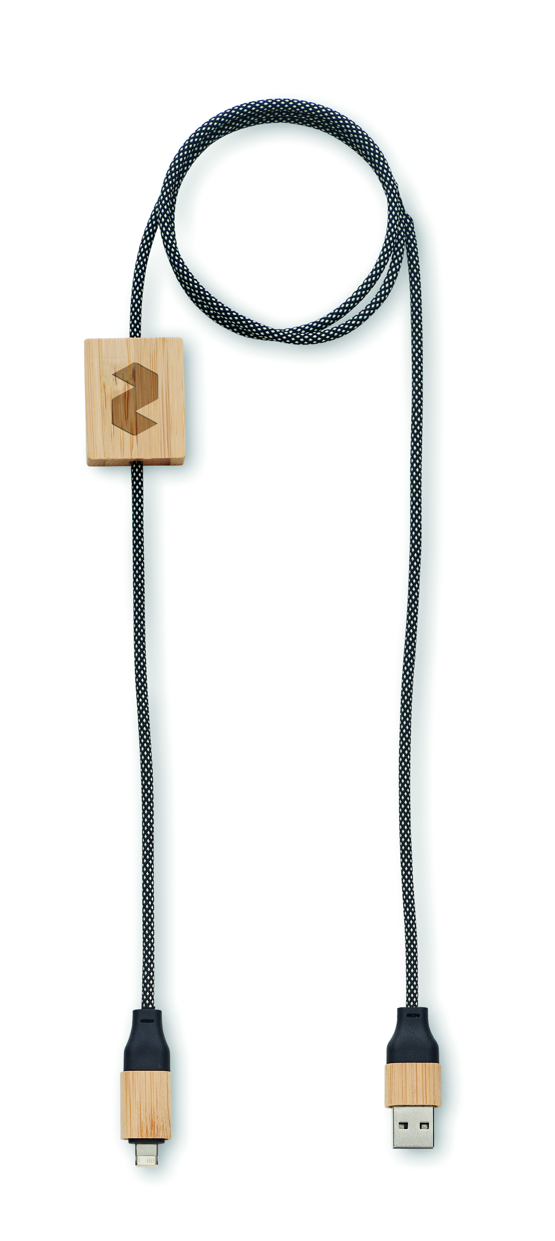 USB-C Adapter, Lanyard Kabel, Holzstecker, Paracord Kabel, USB Anschluss, Lanyard, Holzblock, Kordel, USB-Kabel, Mikro-USB/USB-Typ-C-Kabel, USB-C cable, wooden toggle, brown, dark blue, cable with connectors