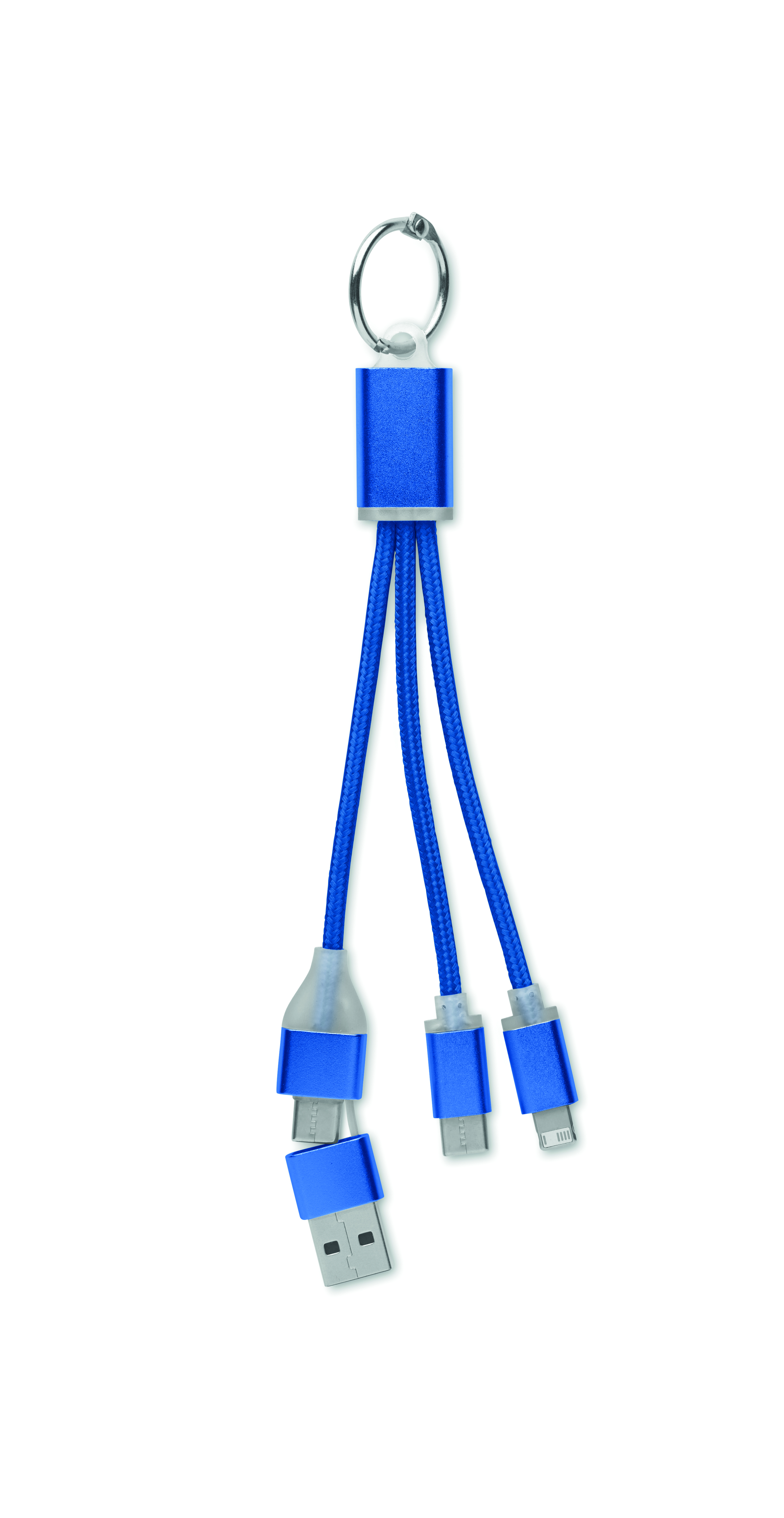 usb-kabel, ladekabel, halsband, blau, mehrfachanschluss, Kabel-Accessoire, USB-C Kabel, USB-A Kabel, Schlüsselanhänger, Doppel-Adapter, USB-Kabel, Kabel-Adapter, Lanyard, Mehrfach-Kabel, Micro USB, Lightning, USB-A