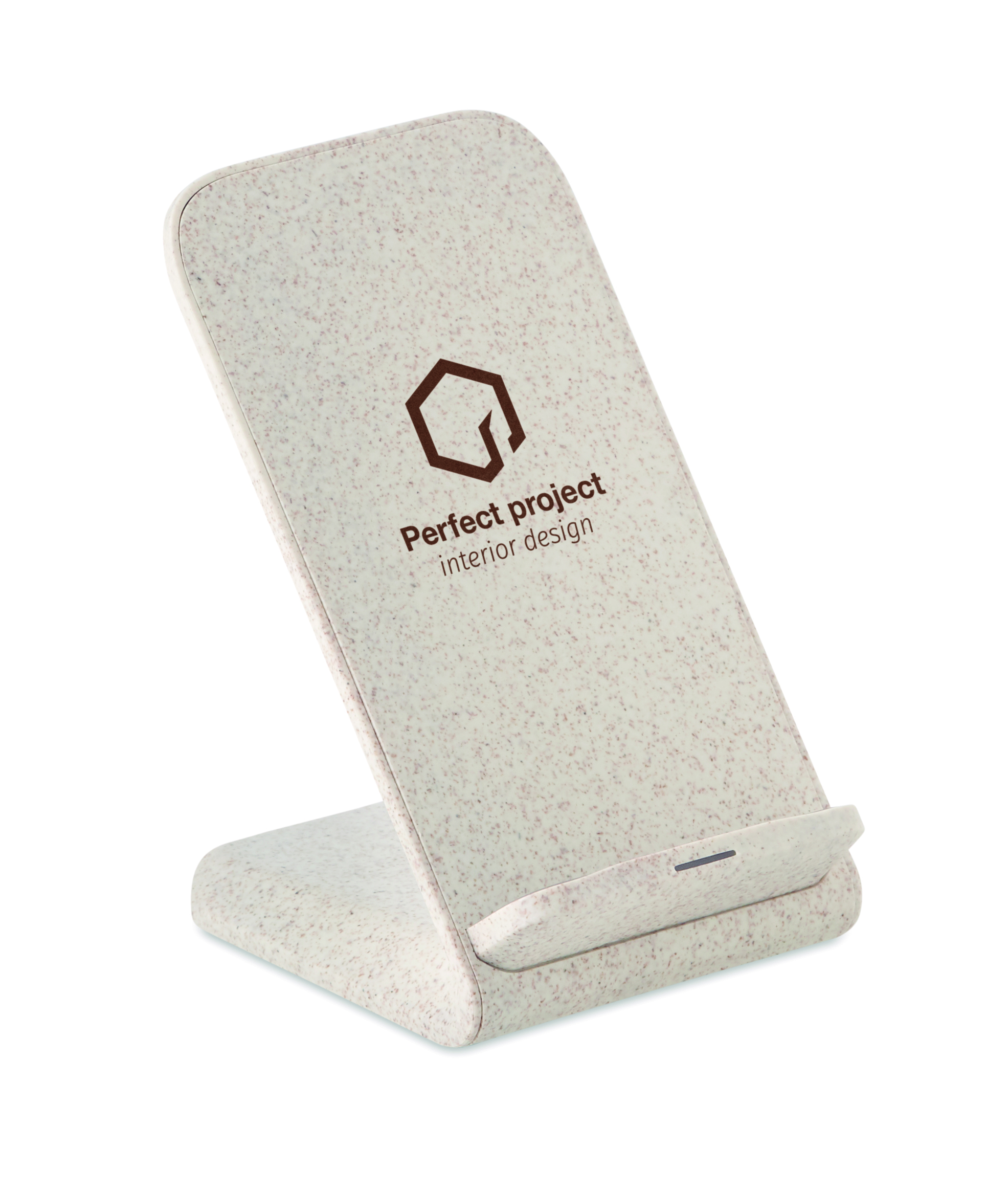 phone stand, ästhetische halterung, gesprenkeltes muster, beige farbe, einrichtungszubehör