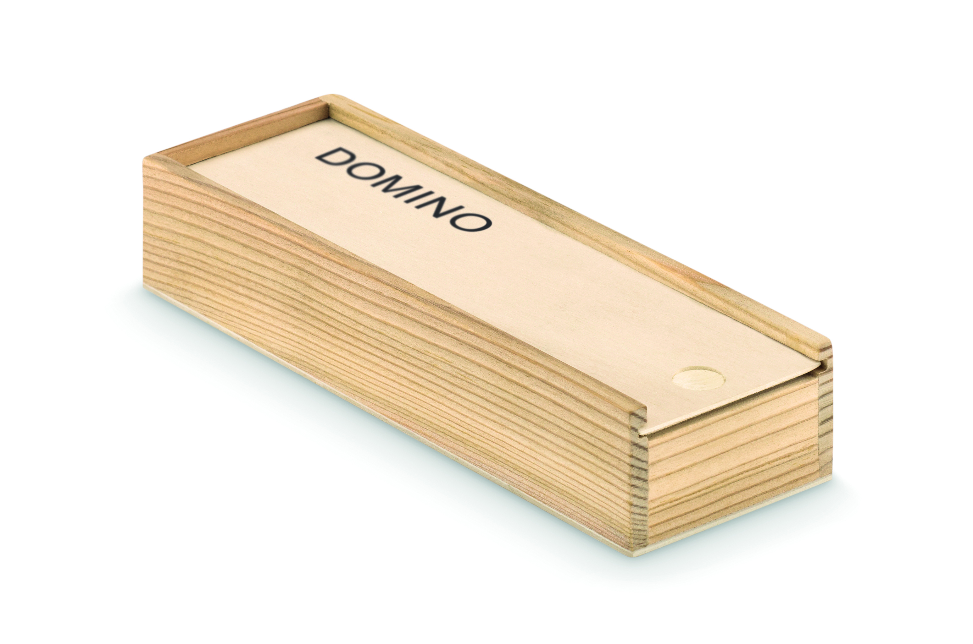 Holzbox, Domino-Set, Holzstruktur, schmaler Kasten, rechteckige Box