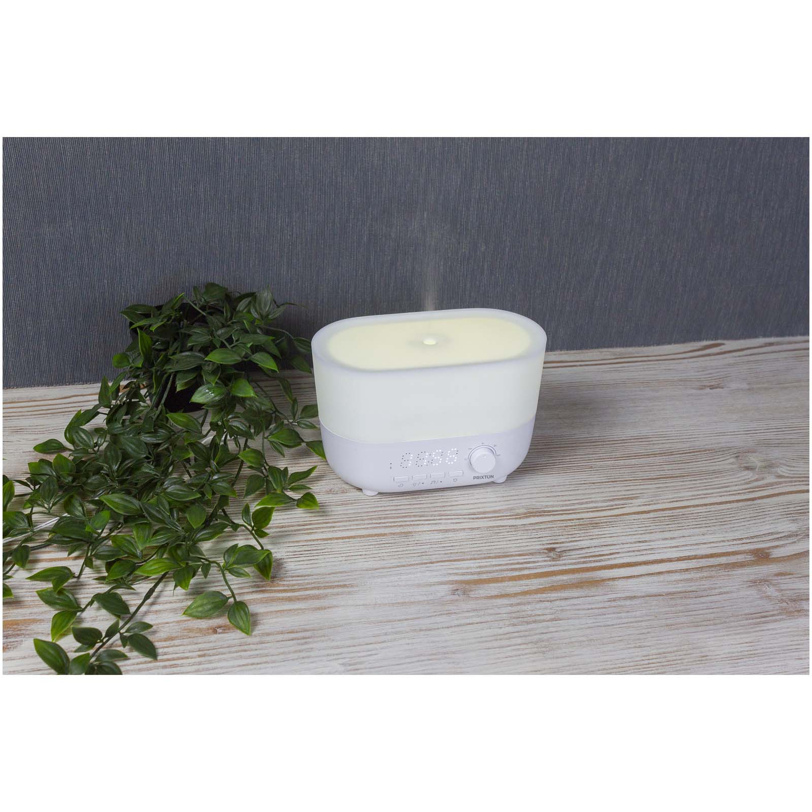 Luftbefeuchter, Elektrischer Duftspender, LED Anzeige, Kleiner Humidifier, Holzunterlage