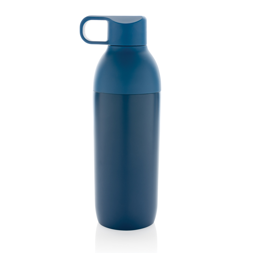 Trinkflasche, Wasserflasche, blau, Körper, Deckel