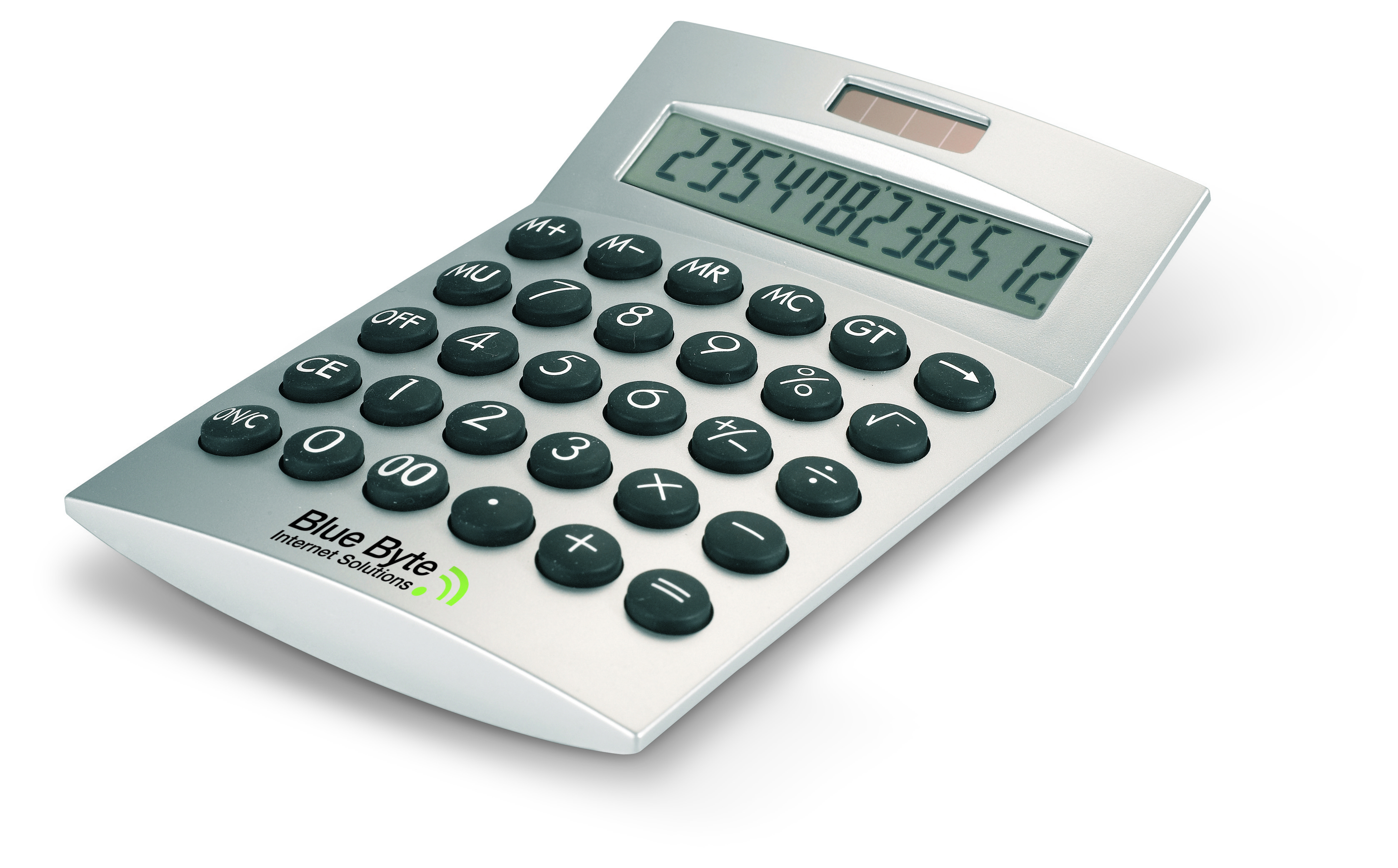 Taschenrechner, Tischrechner, Kalkulator, Numerisches Display, Batteriebetrieben, Taschenrechner, Schwarz-weißer Rechner, Tischrechner, Mini-Desktop, Zahlengerät, Taschenrechner, 300DPI, grau-silber, Tastatur, Schwarz