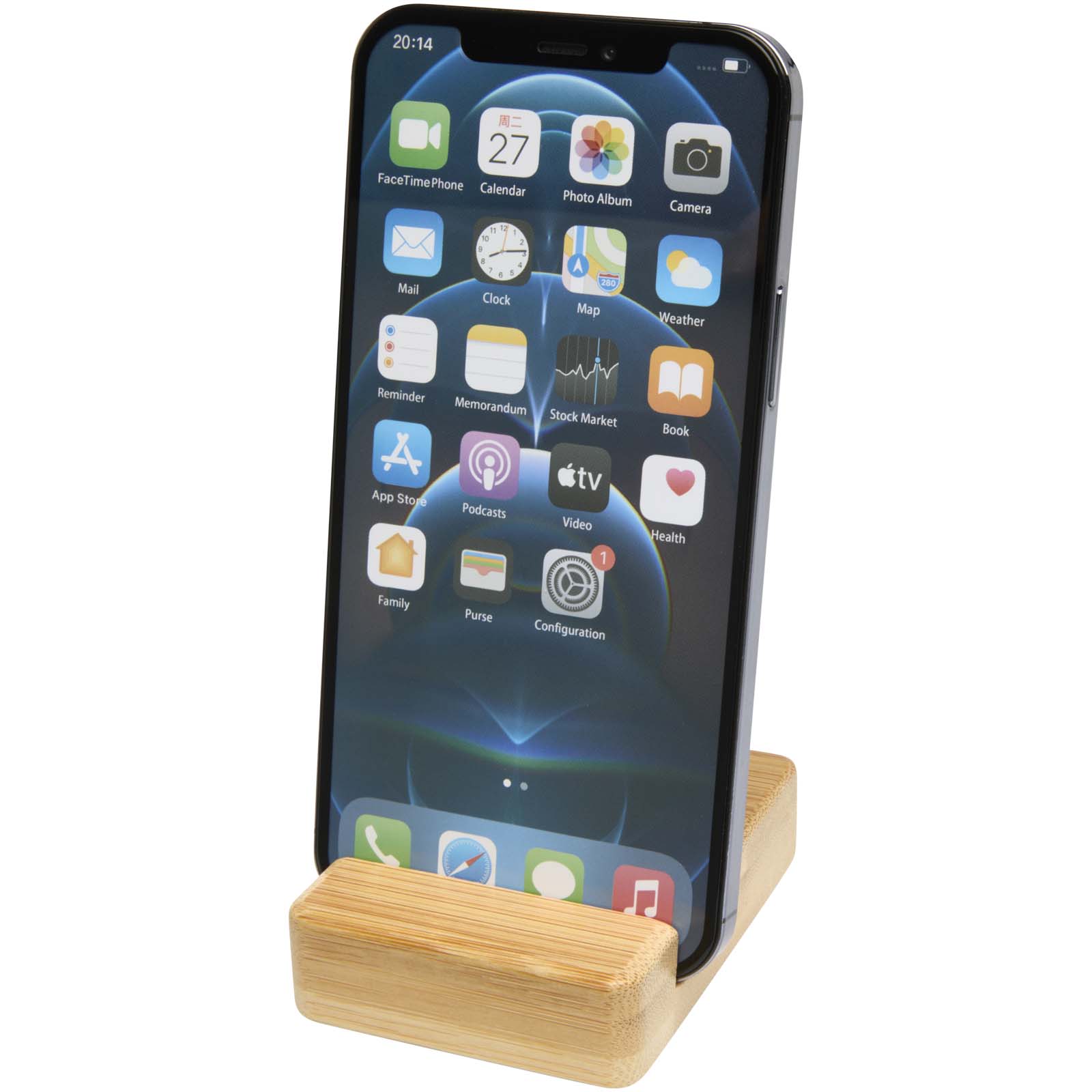 Smartphone, iPhone, Holzständer, Dock, Ladehalterung