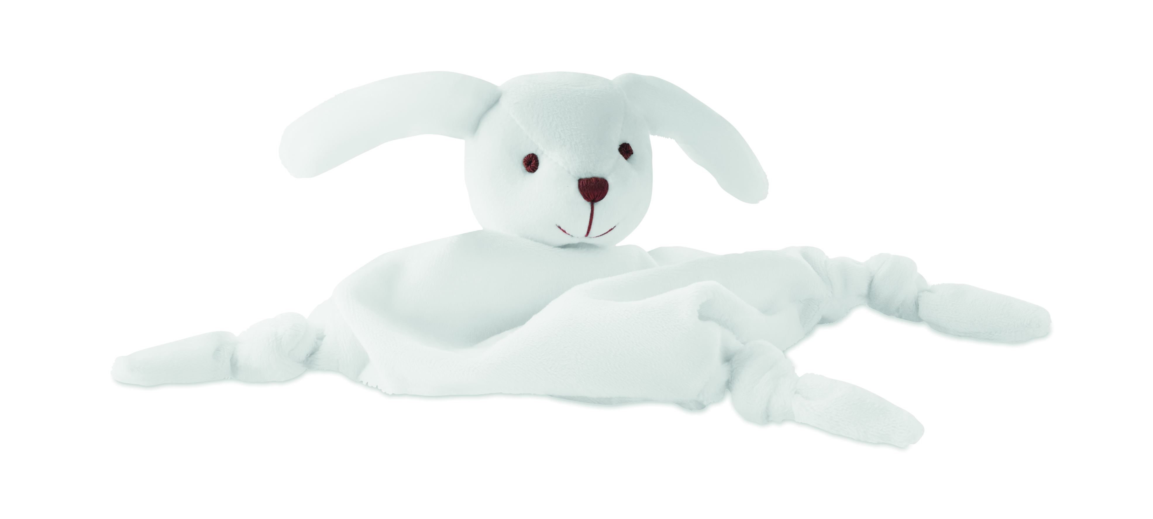 plushie Hase, weiches Spielzeug, weißer Hase, Knoten-Limbs, Stickerei Gesicht