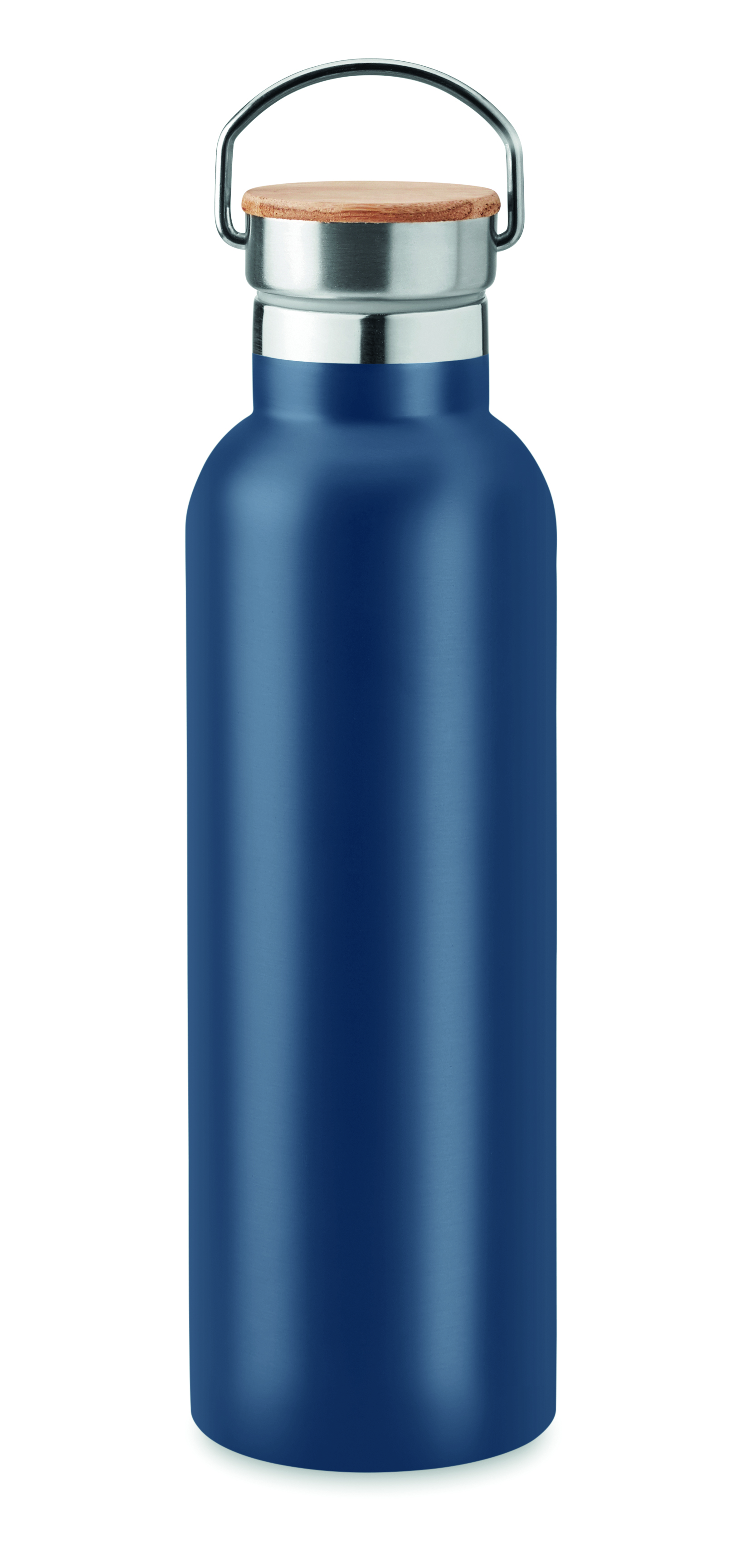 Flasche, Wasserflasche, Stahl, Korkverschluss, blau