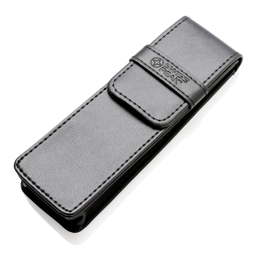 Schutzhülle, Leder, Schwarz, Clipverschluss, Stoffloser Schutz