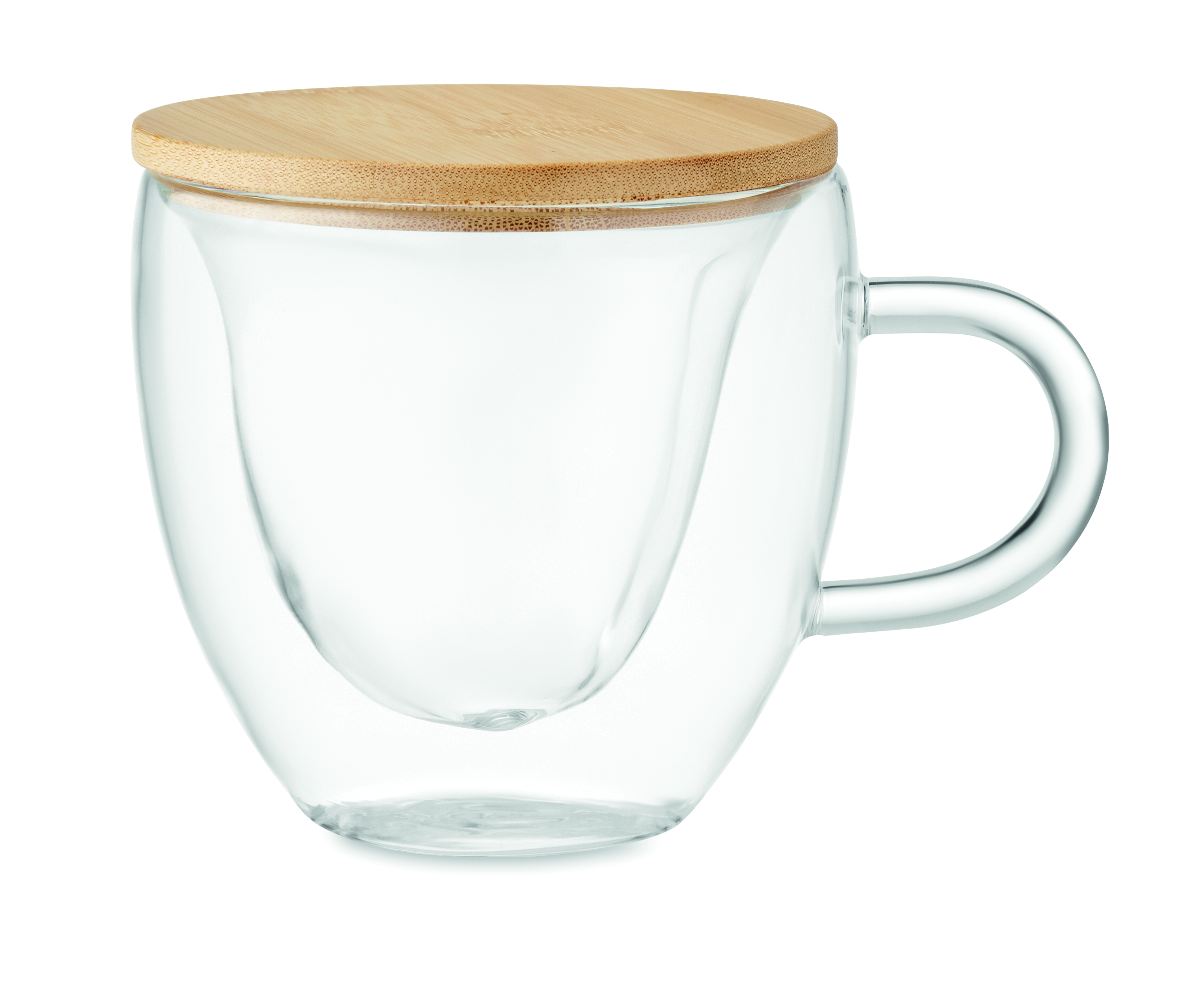 glas-tee-becher, gläserner Becher, glasbecher, Holzdeckel, Kaffeebecher mit Deckel