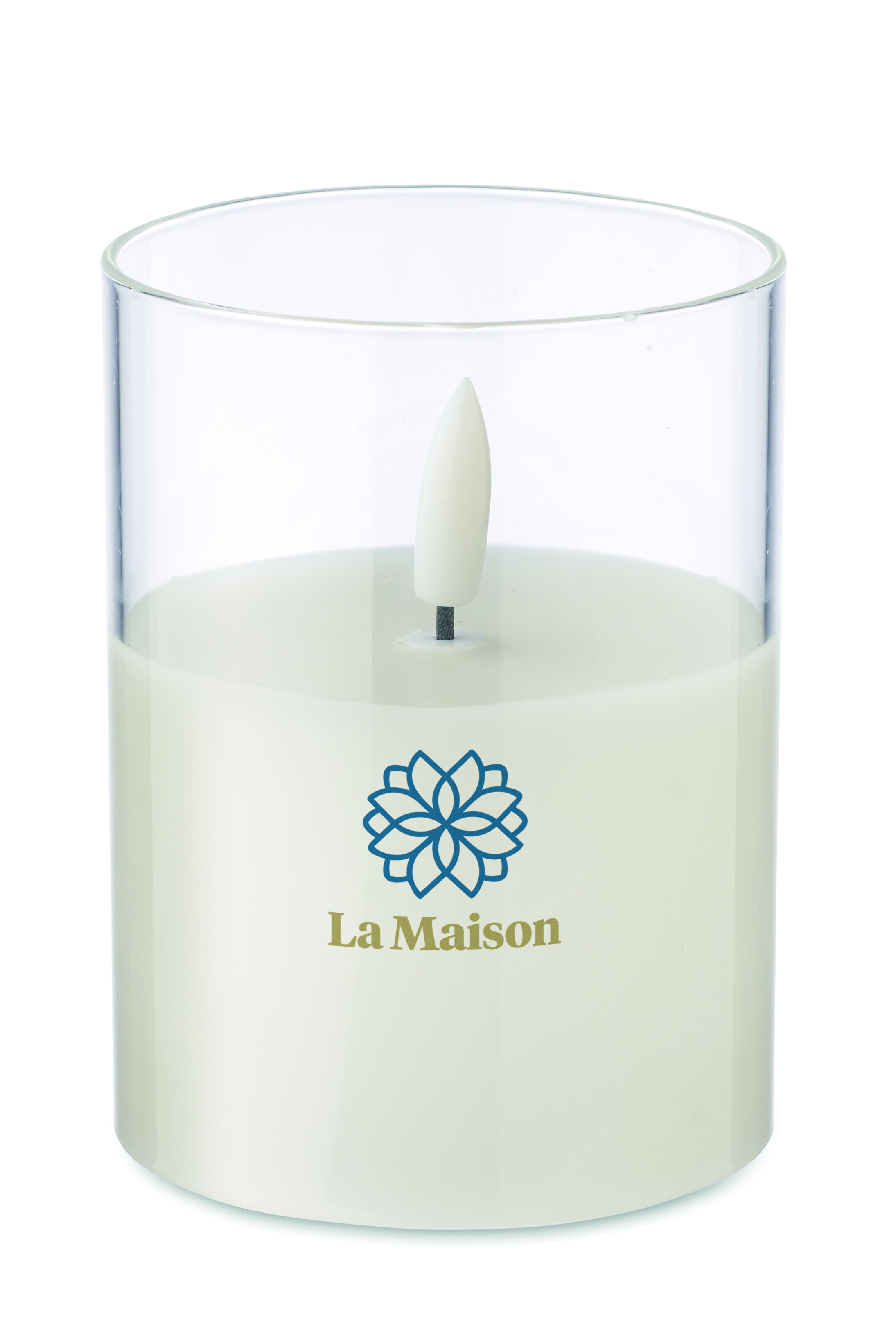 Votivkerze, Glasgefäß, Weiß, Brenner, La Maison, kerze, gläserner behälter, duftkerze, white, flamme, Kerze, Glas, Weiß, La Maison, Sojawachs-Kerze