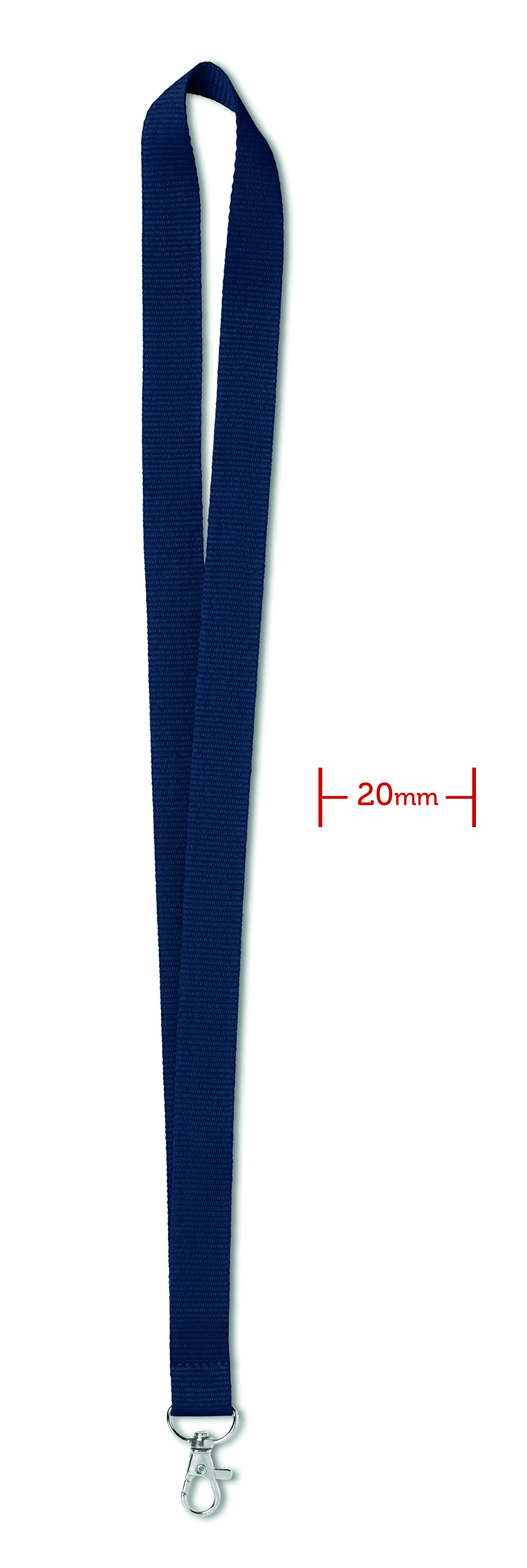 lanyard, neck strap, blau, clip, Länge 30 cm