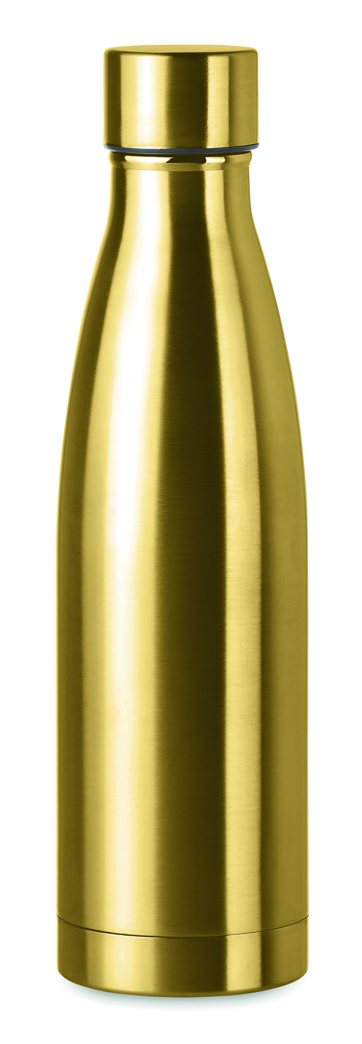 Flasche, Thermosflasche, Gold, Edelstahl, Kautschukloser Deckel