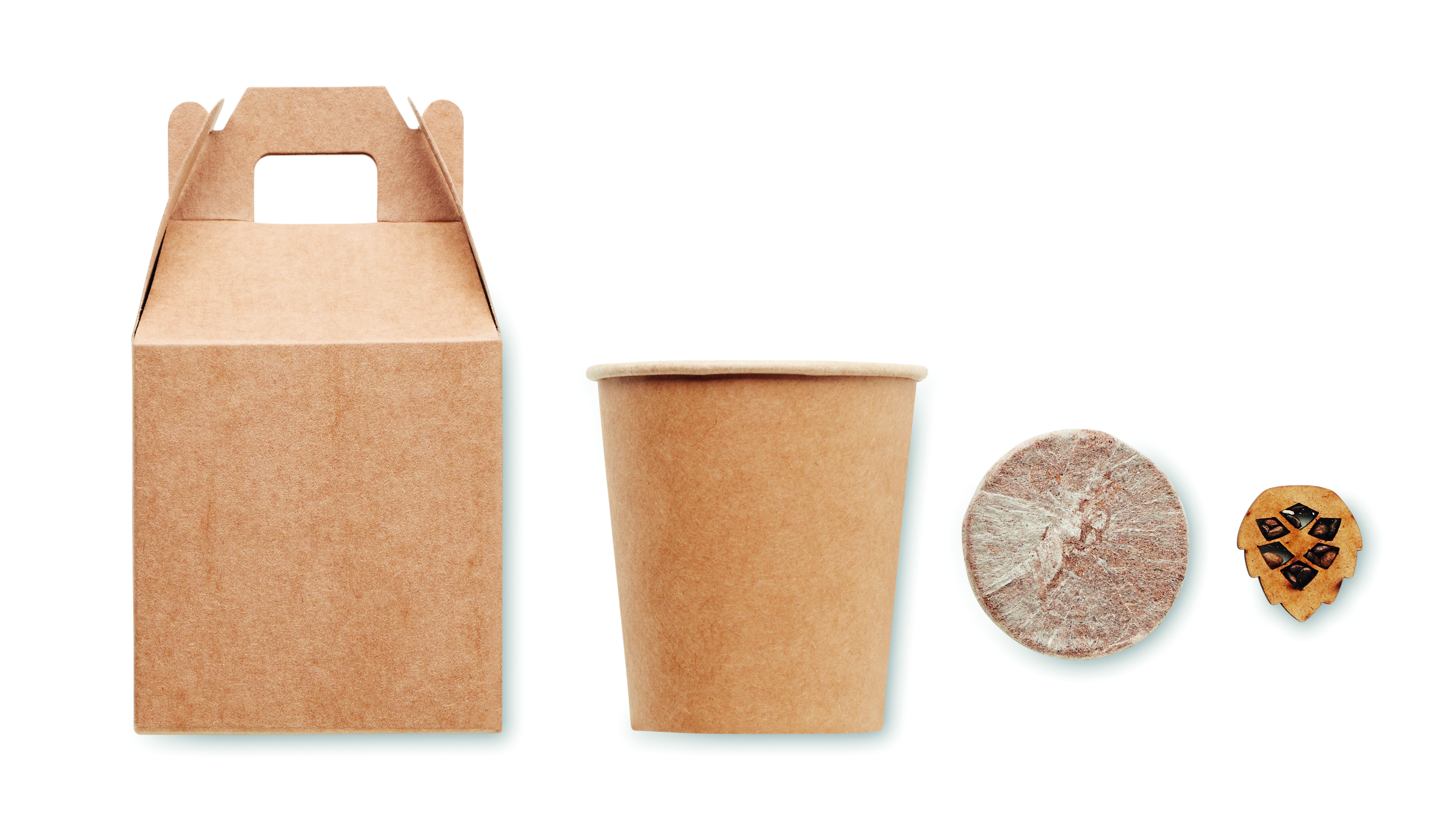 Kartonbox, Einweg-Behälter, Pappbecher, Kaffeebecher, Deckellose Becher