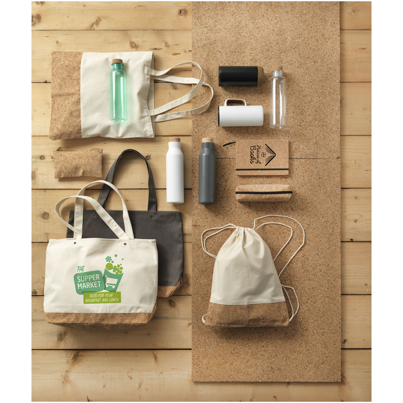 canvas Tasche, Jutebeutel, Wiederverwendbare Tasche, ökologisch, Einkaufstasche, Tasche, Jutebeutel, Korkunterlage, Wasserflasche, Umweltfreundlich, Einkaufstasche, Tasche, Wiederverwendbare Tasche, Korkboden, Wasserflasche