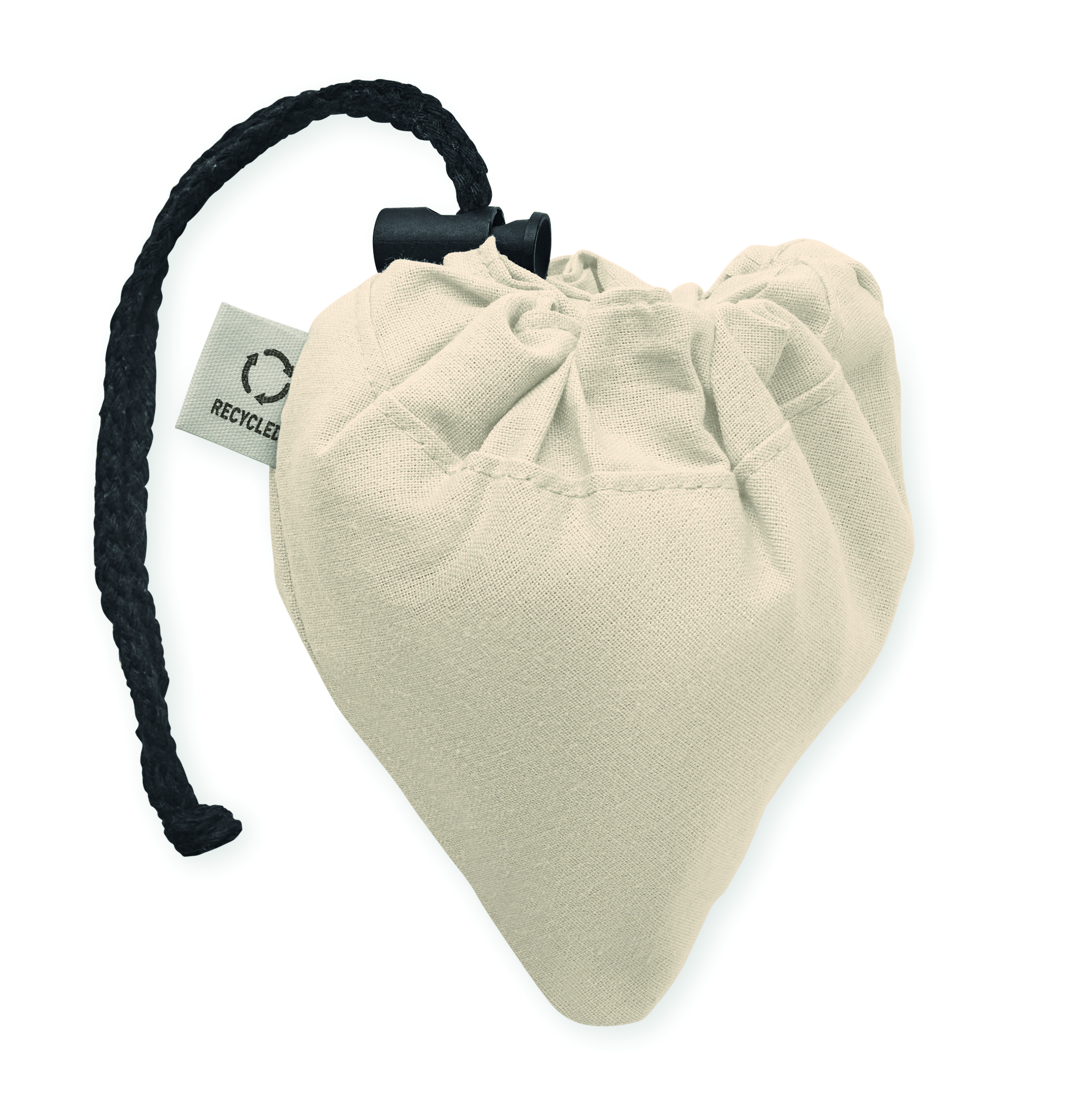 Geldbörse, Zierbeutel, Stofftasche, Kordelbeutel, Recycling, ecobag, beanbag, cloth bag, recycled, drawstring, Canvas-Tasche, recycelt, Zugband, Beutel, Beige
