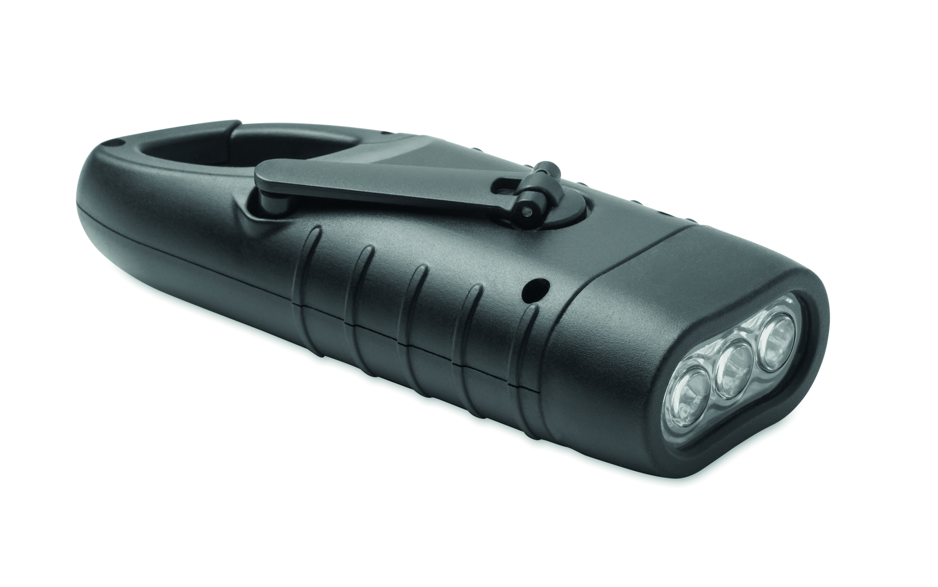 Taschenlampe, LED, 3LED, Schwarz, Klippmontage, Taschenlampe, LED, 3-Licht, Schwarz, Klettverschluss, Taschenlampe, LED, Vierstufen-LED, Schwarz, Tragbar