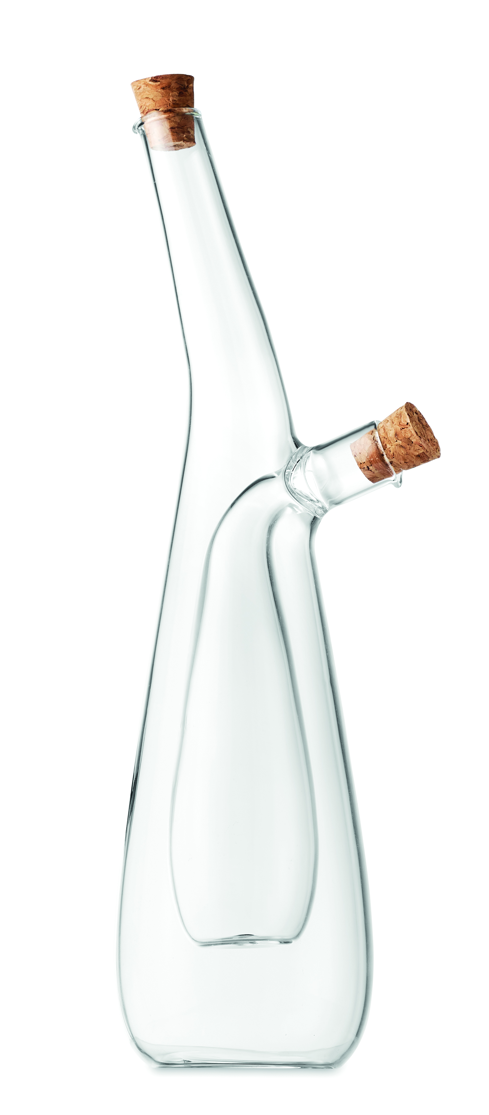 glasflasche, glas, flasche, korken, dreifach-flaschenform