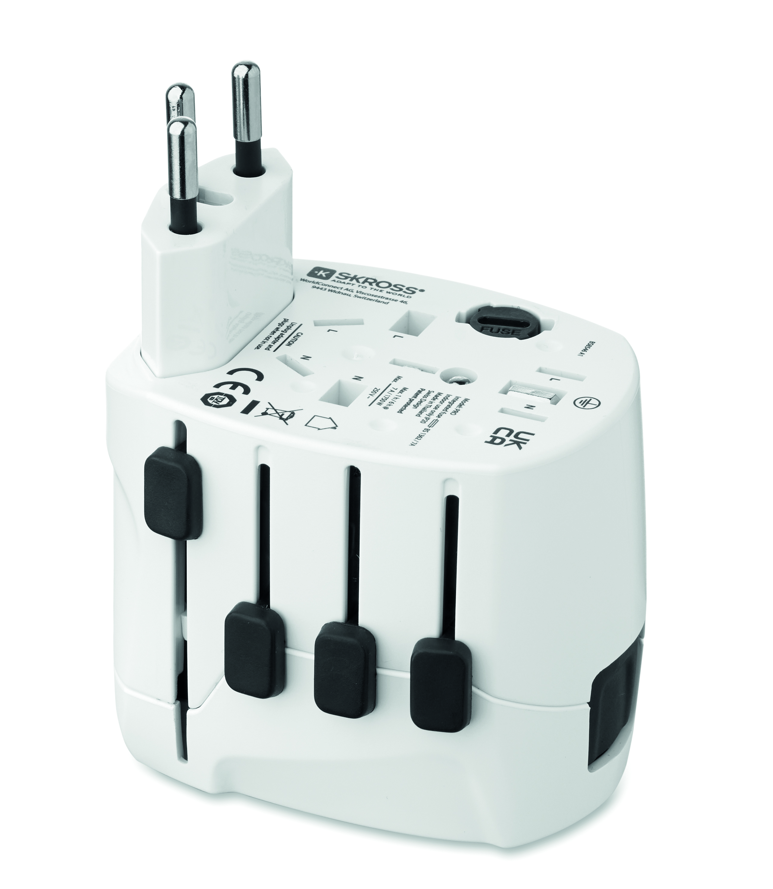 Adapter, Power plug, Reiseadapter, EU-Stecker, USB-Ladegerät