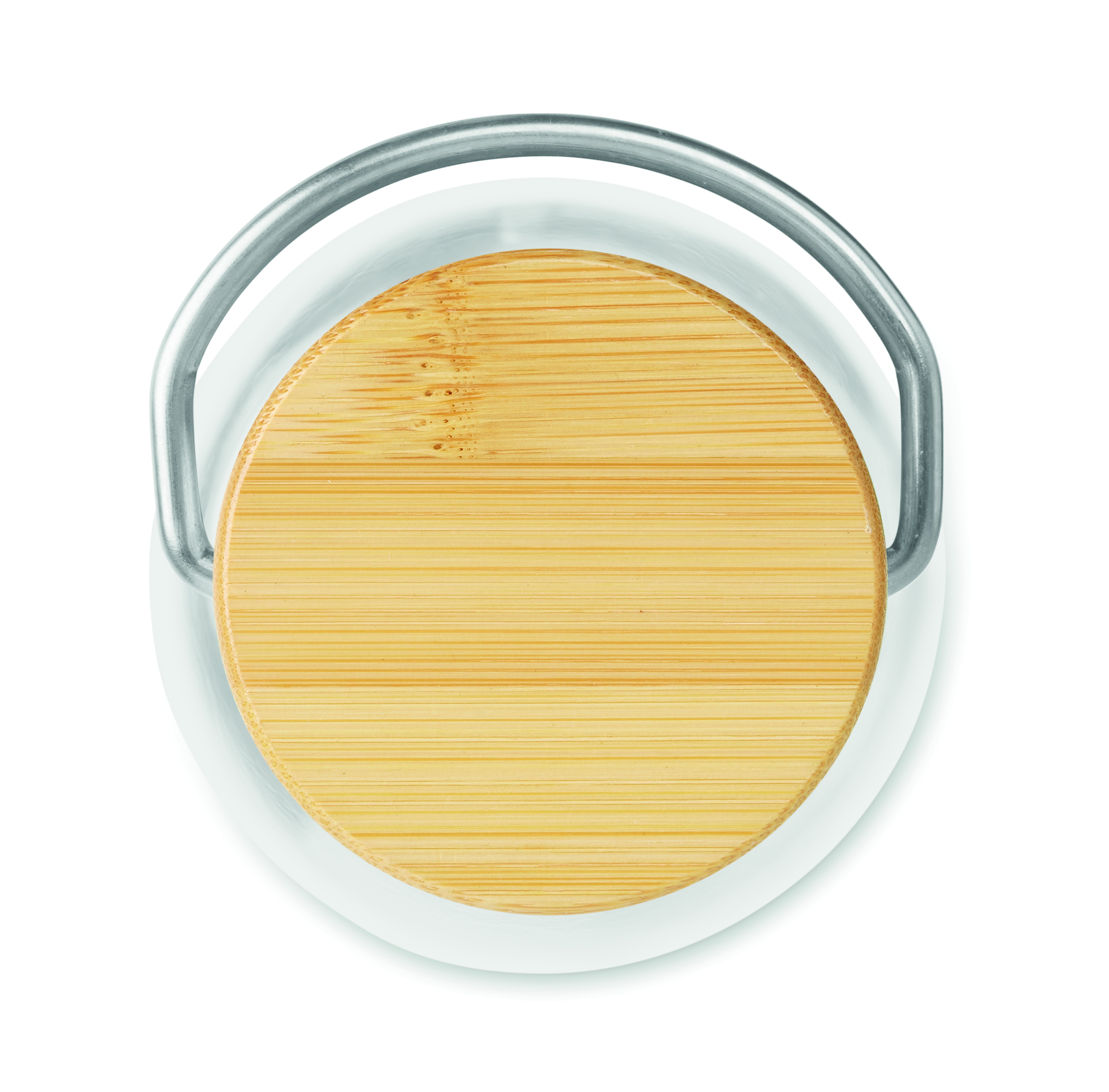 runder Untersetzer, Bambus, Holz, Untersetzer, Metallsgriff