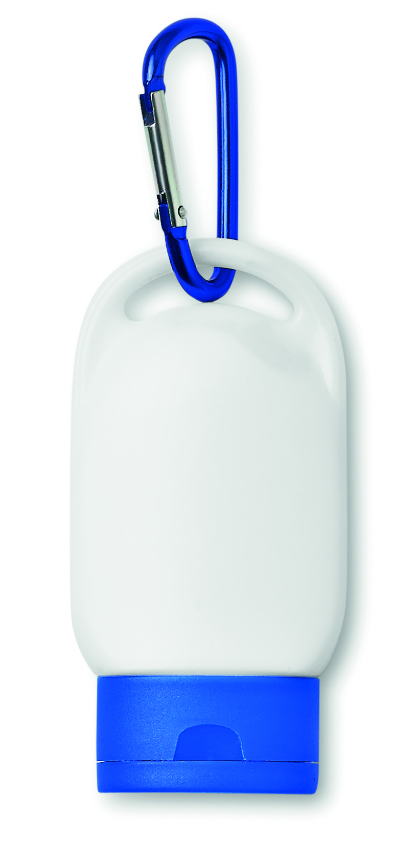 hiking, Klemmkarabiner, Schlüsselanhänger, Clip, Karabiner mit Flaschenöffner, hand sanitizer, gel, flasche, karabiner, blauer deckel