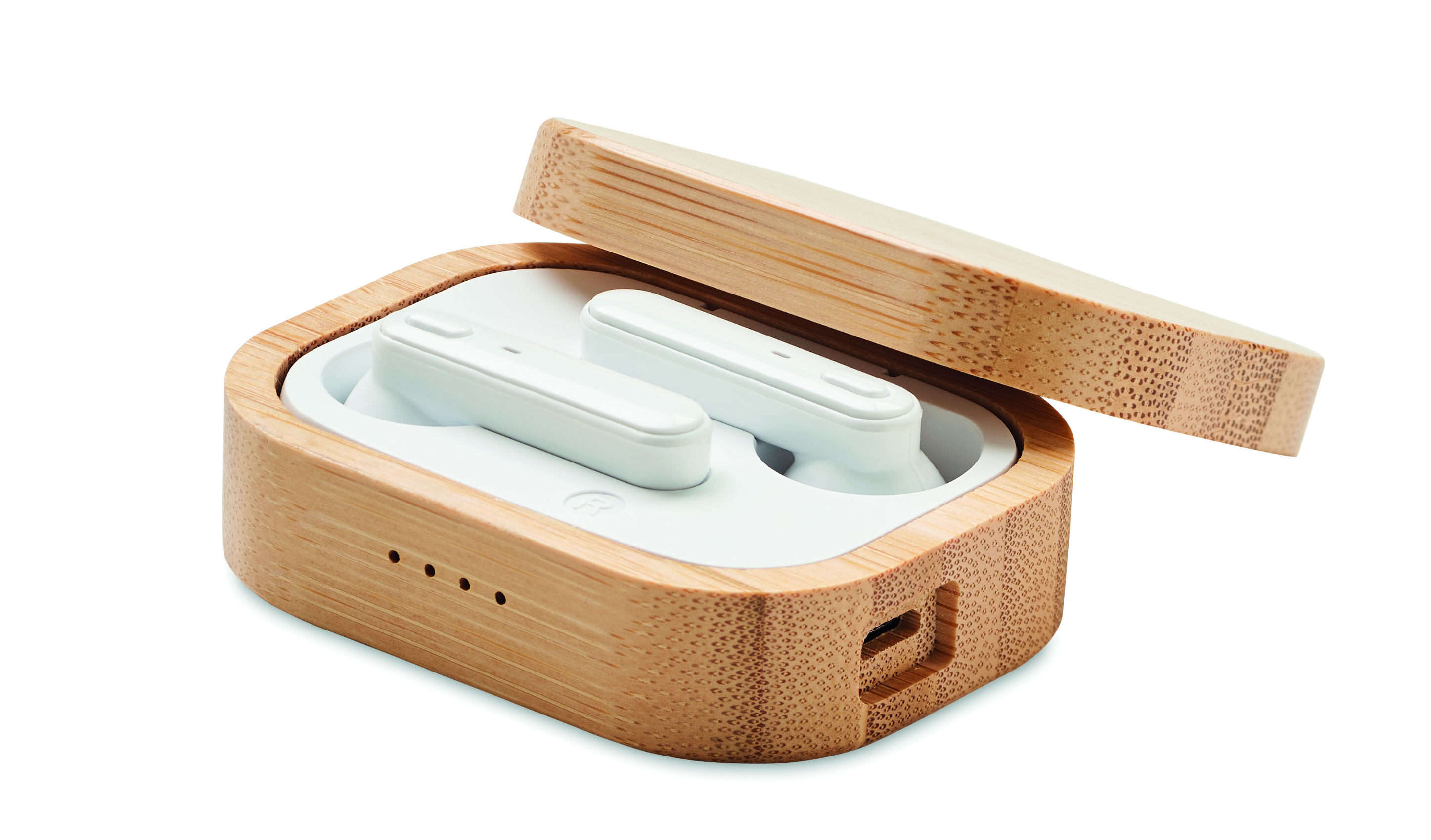 Holzcase, Kühlke, Luftkopfhörer, Wireless Earbuds, Holzoptik