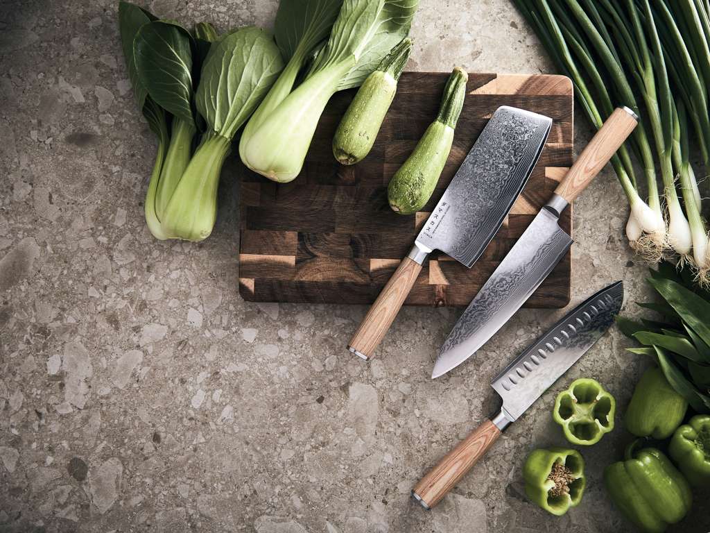 Klinge, Messer, Waffe, Essen, Produzieren, Kochmesser, Kräutermesser, Küchenmesser, Schneidwerkzeug, Schnittgut