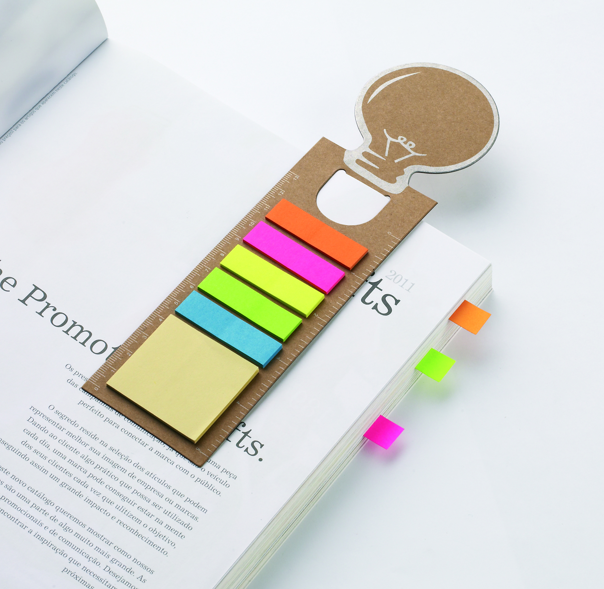Lineal, Notizzettel, Post-it, Bunte Haftnotizen, Lichtsignal-Design