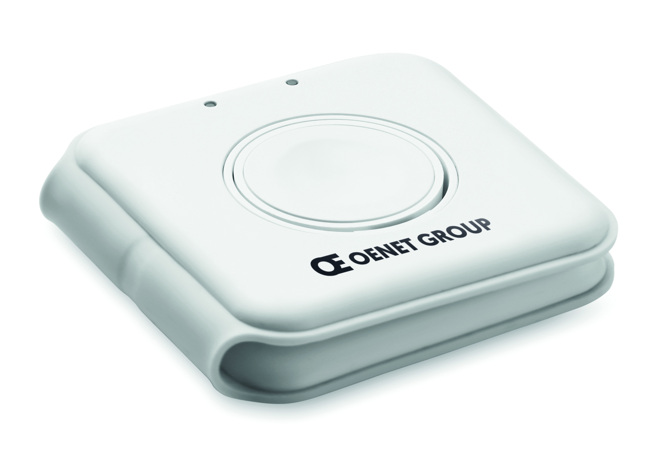 alarm, sensor, weiß, kompakt, box, elektronische Schalter, Plastikgehäuse, rundem Knopf, Weiß, Onet Group logo, Alarm, Gerät, Sensor, Weiß, Onet Group