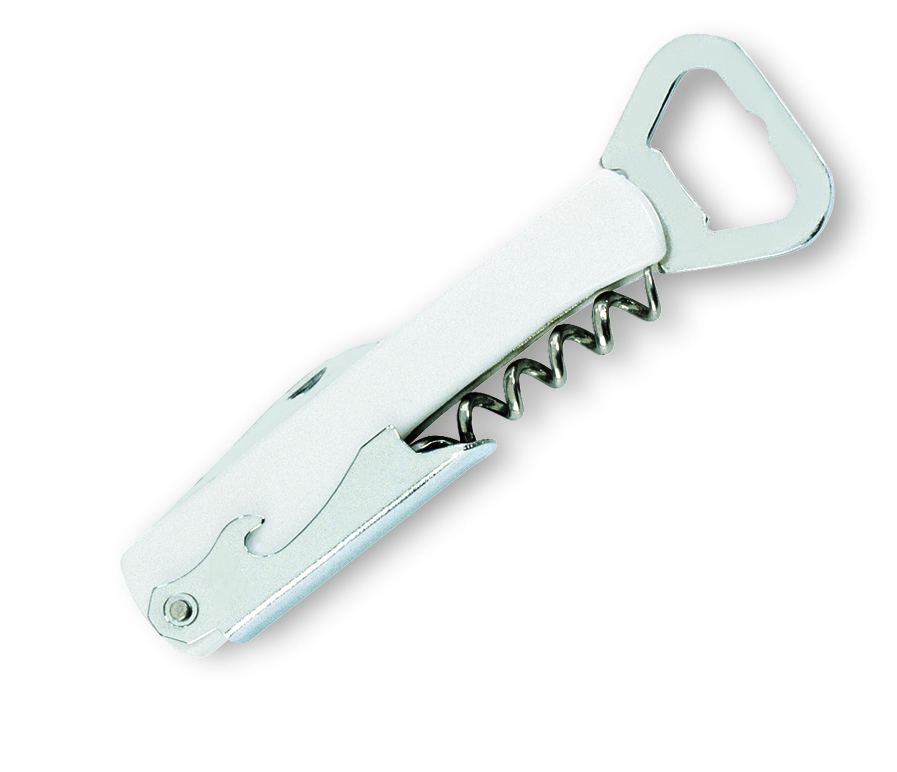 Flaschenöffner, Korkenzieher, Metall, Werkzeug, Spiralmechanismus, Korkenzieher, Schraubendreher, Flaschenöffner, Metall, Springmechanik, Flaschenöffner, Korkenzieher, Küchenwerkzeug, Metall, Gewinde-Mechanik