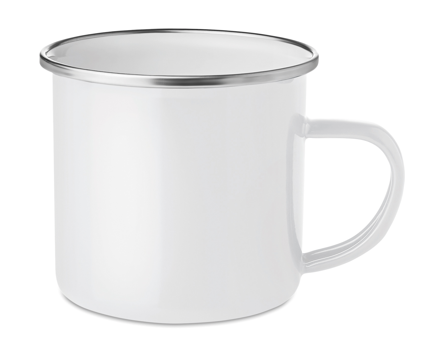 Tasse, Kaffeetasse, Weiß, Keramik, Metallrand