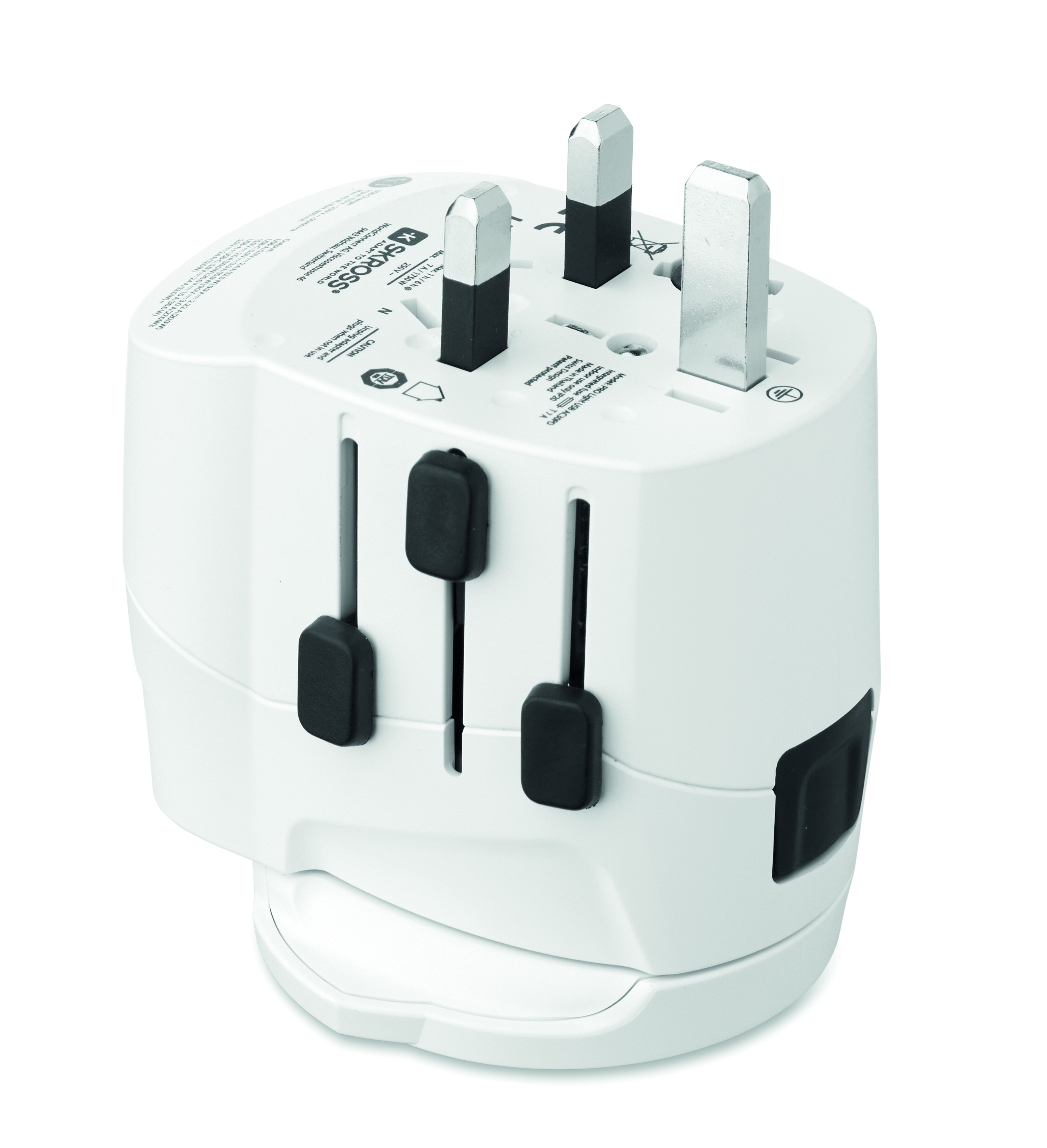Steckdosenadapter, UK/US-Stecker, Mehrfachstecker, Euro/Schukostecker, Kabelauflage