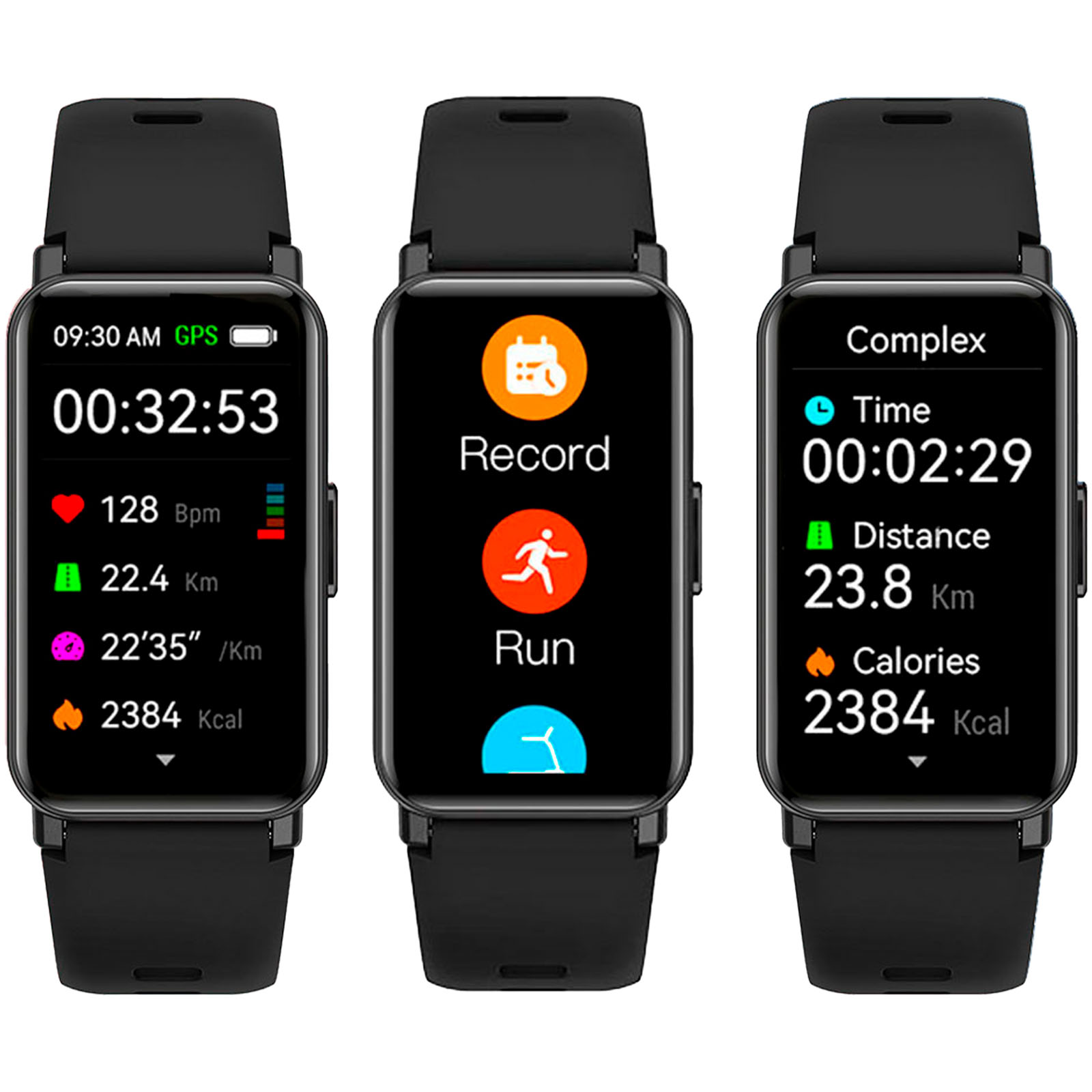 Smartwatch, Wearable, Schwarzes Band, Digitale Anzeige, Gesundheitsdaten