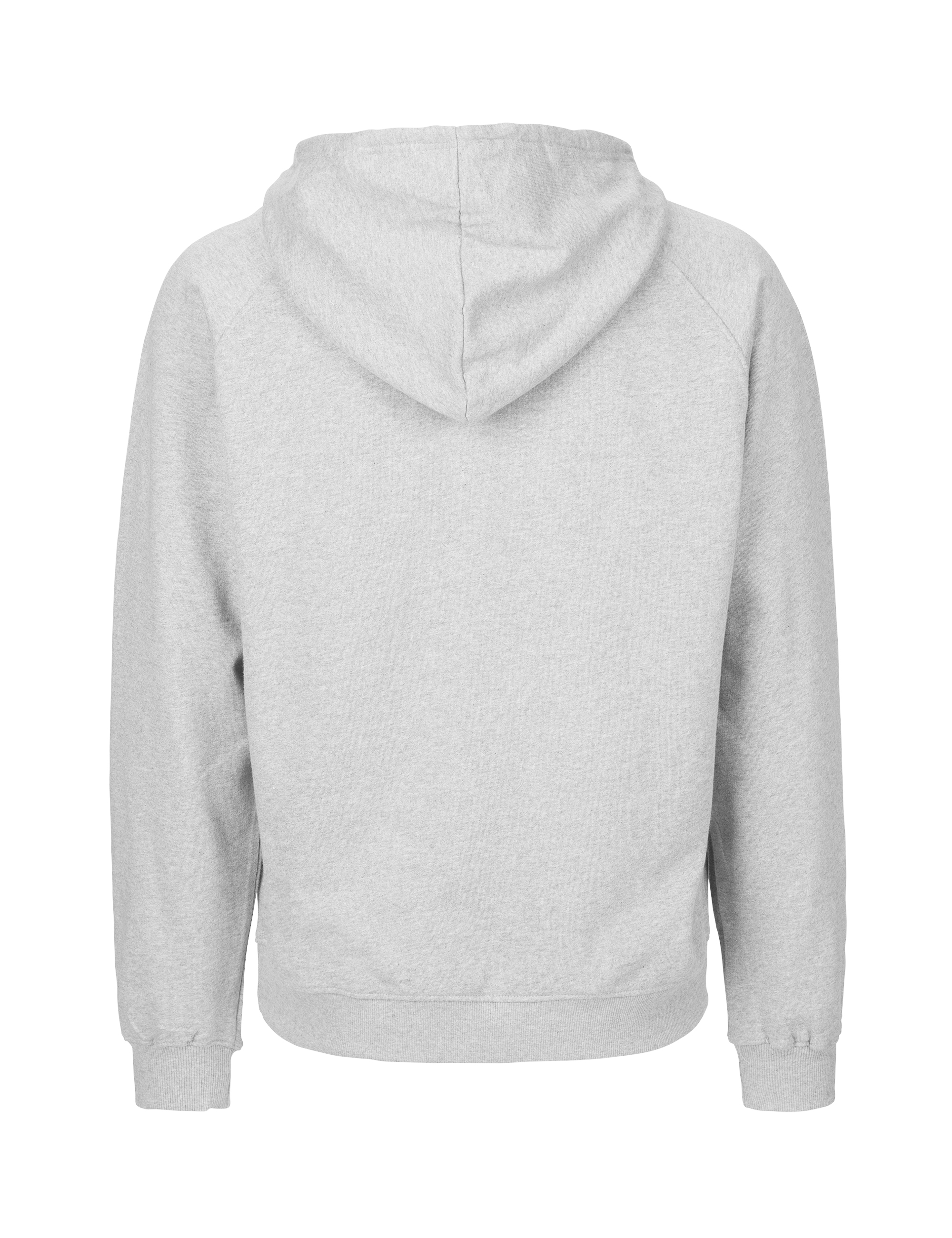 Hoodie, Kapuze, Grau, Rückansicht, Basisstrick