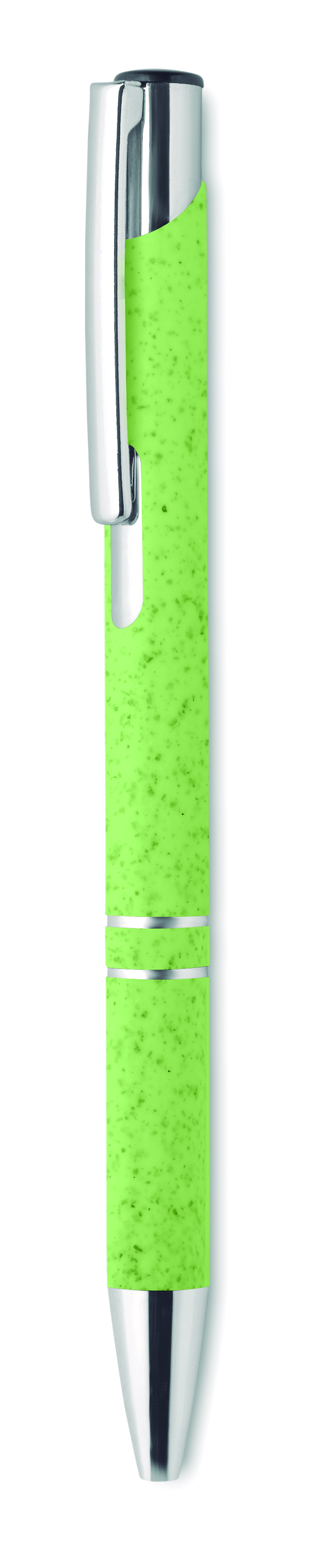 Kugelschreiber, Stift, Grünes Gehäuse, Metallclip, Federhalter