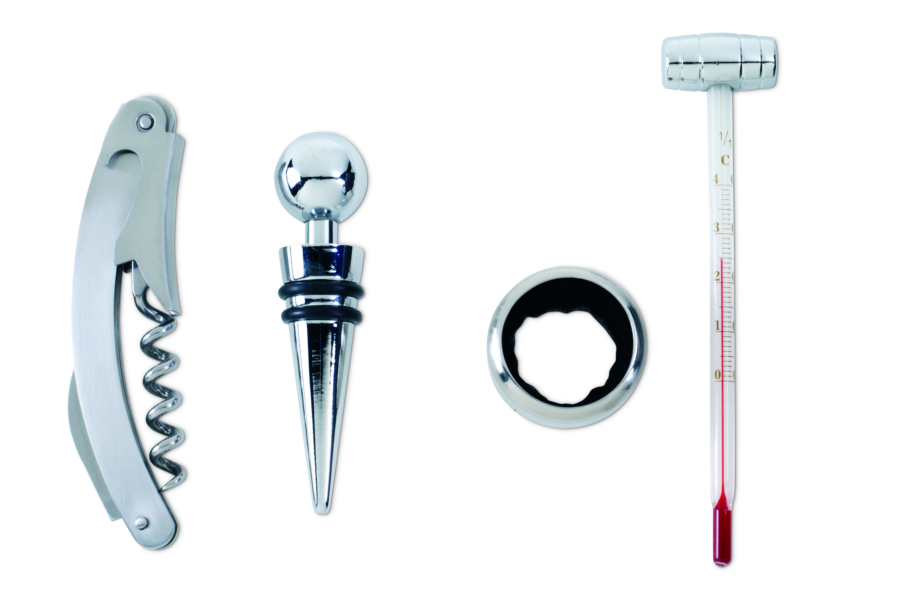 Weinmesser, Korken, Flaschenzünder, Thermometer, Korkenzieher, weinset, Flaschenkorken, Flaschenkorken, Weinaccessoires, Korkenzieher, Weinöffner, Korkenzieher, Flaschenverschluss, Thermometer, Korkenstopfer