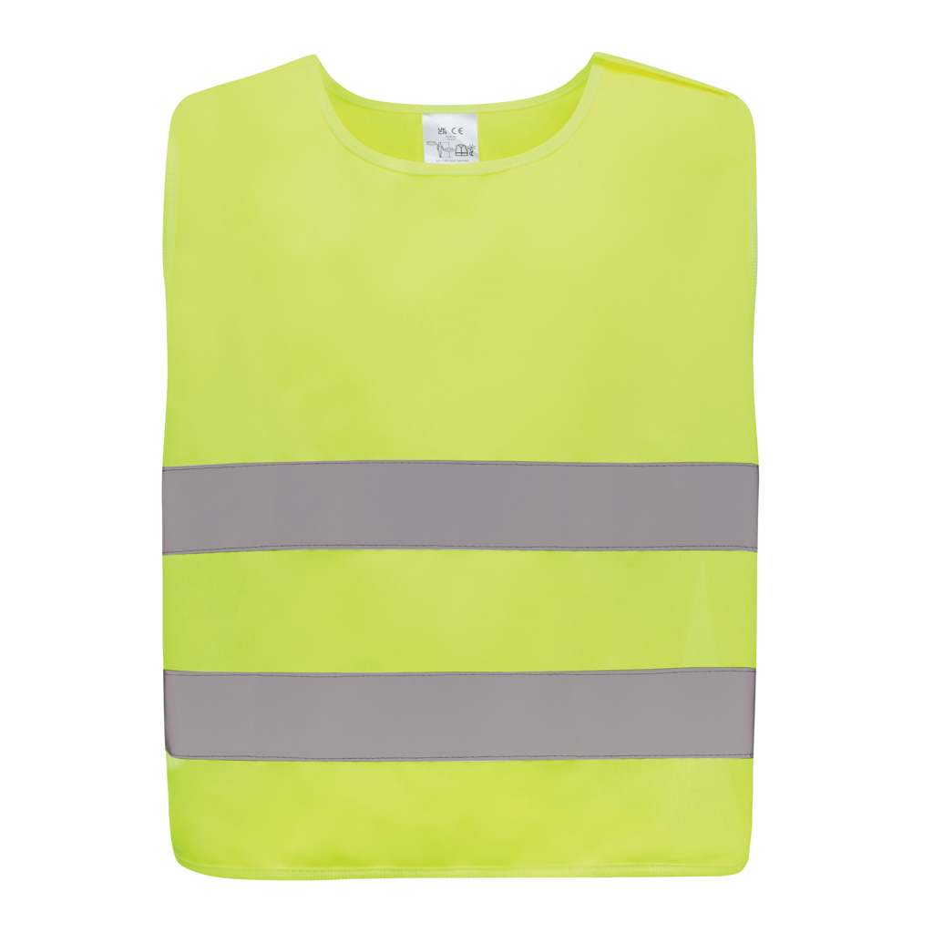Lätzchen, Person, High-visibility, Safety vest, Neon yellow, Reflective stripes, Sleeveless vest