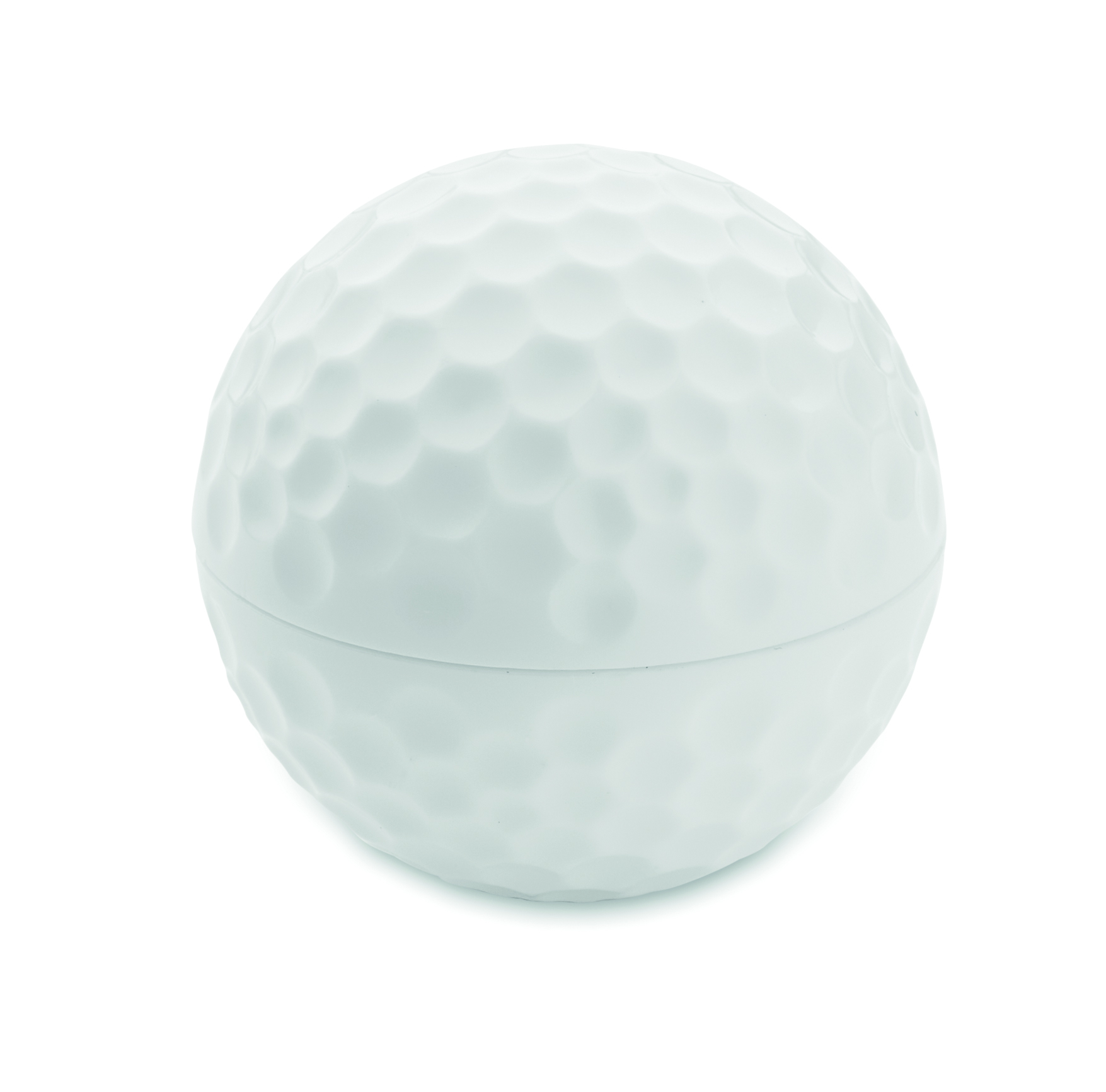 Golfball, Golfball mit Muster, Gehäuse aus Kunststoff, helle Farbe, Zwei Hälften, Golfball, Golfballen-Design, Hohlkugel, Gartenball, Kugelform, Golfball, Schwarz?, Golfball hellblau, Dimpled ball, Gagball?