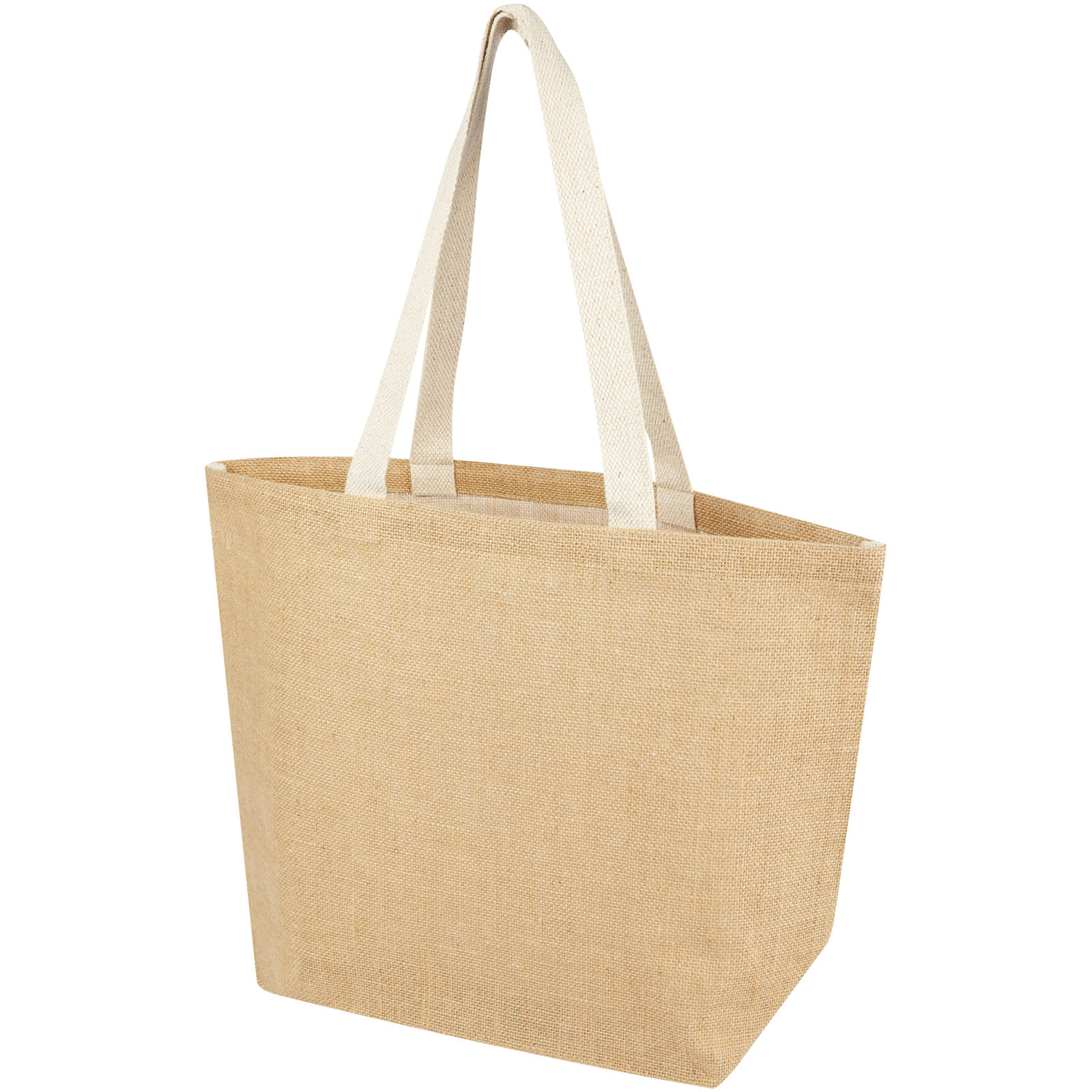 tote Tasche, Jutebeutel, Beige, Canvas, faltbar
