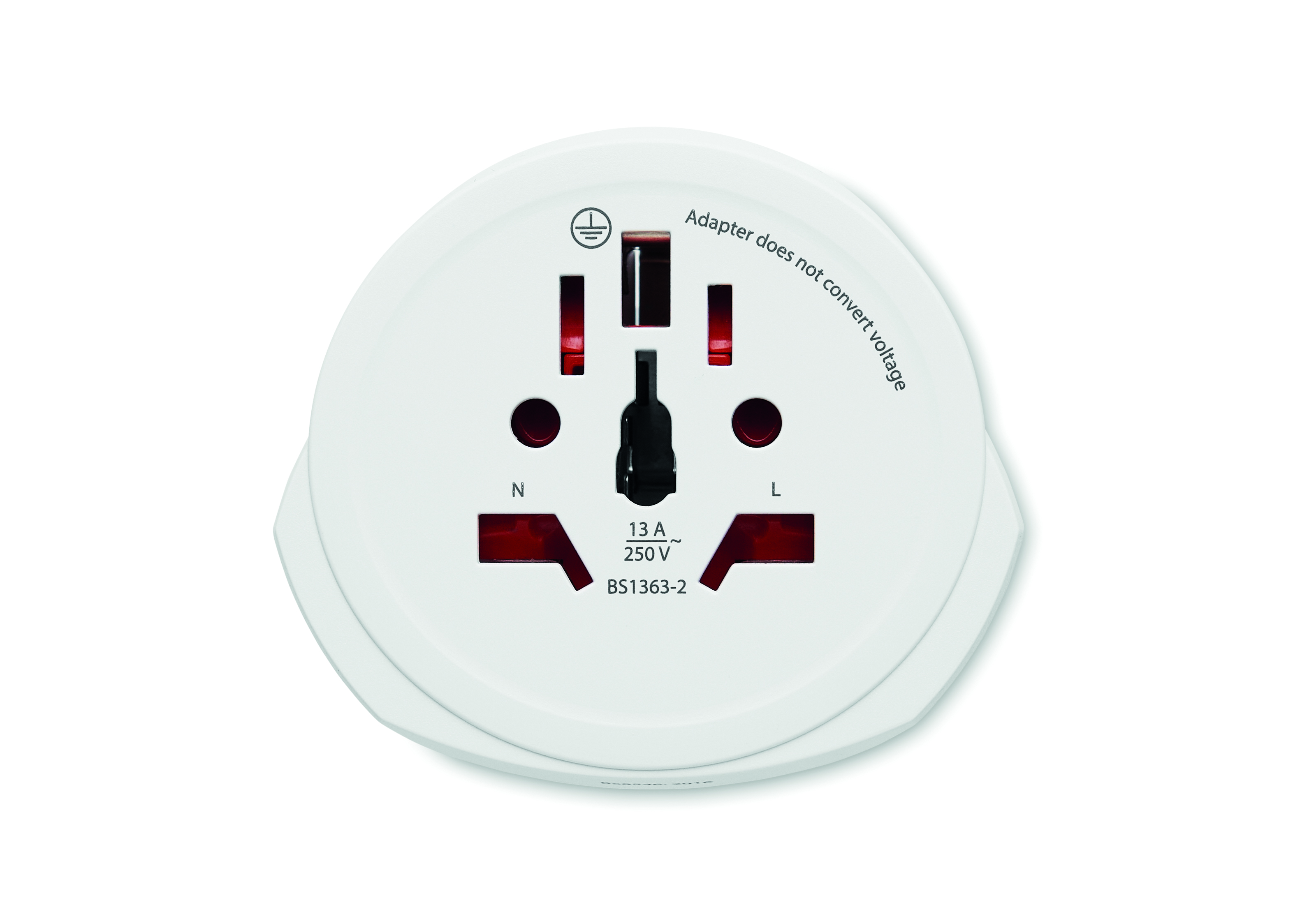 Schuko-Stecker, Adapter, Wandsteckdose, Aufsenkung, Sicherung