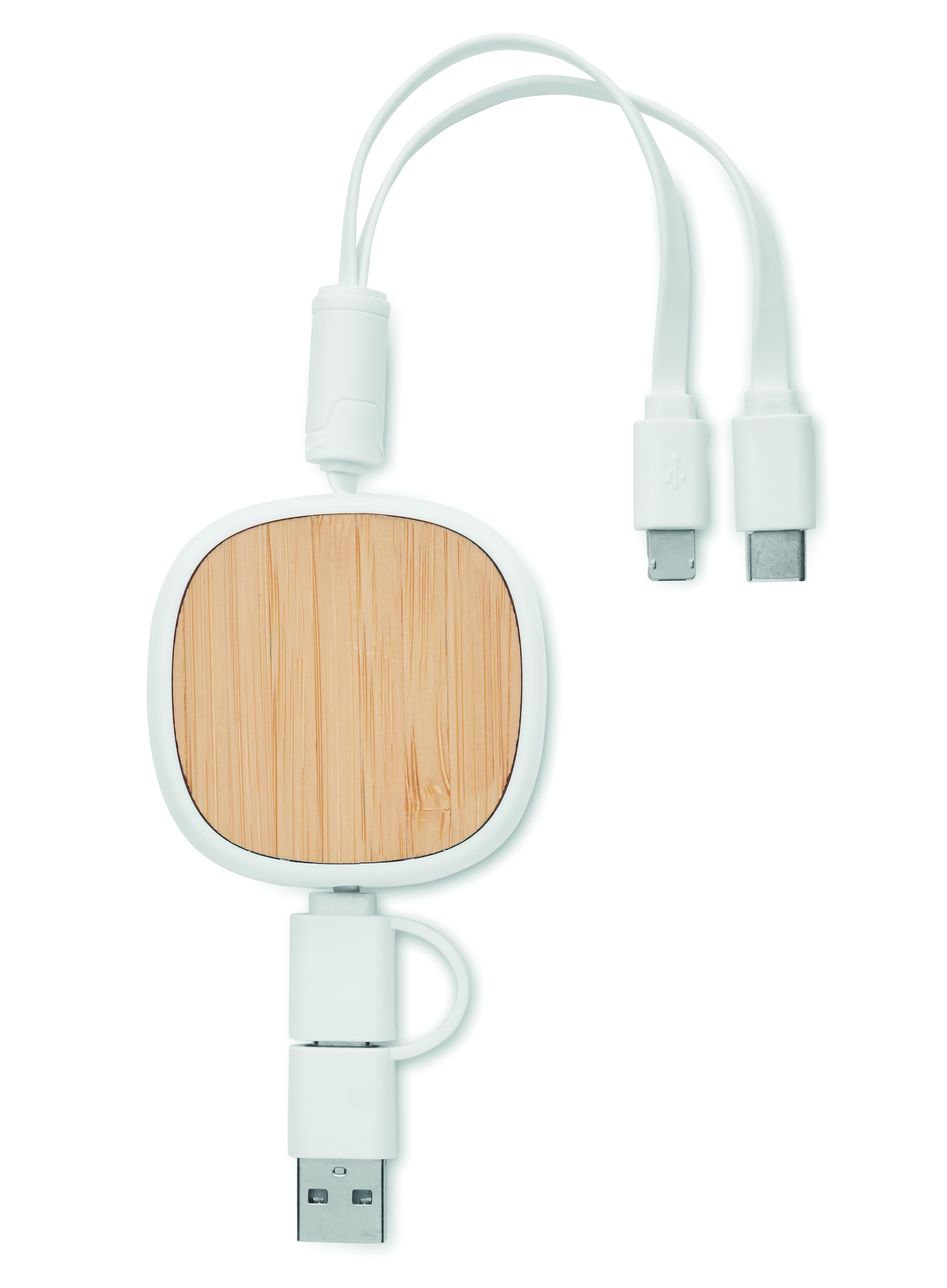 USB-Ladegerät, Ladegerät, Holzoberfläche, Kabel, Adapter, Holzpaneel, USB-C-Ladegerät, Holzfinish, klappbarer Adapter, Zwei-Port-Kabel, USB-C Hub, Holzoberfläche, verstellbar, Weiß, Eukalyptus-Holz