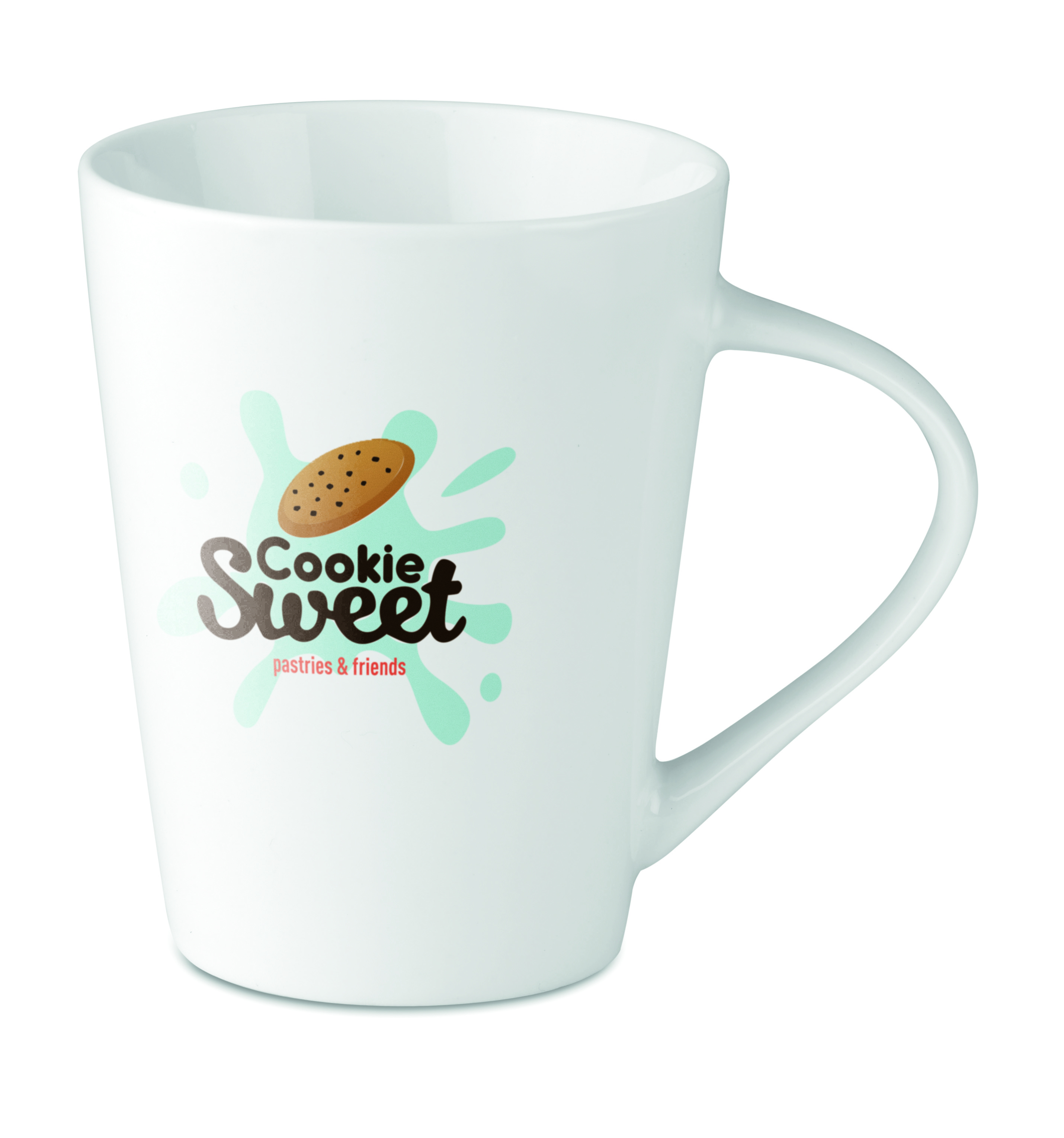 Kaffeetasse, Becher, Cookie Sweet, Cookie Logo, Porzellan