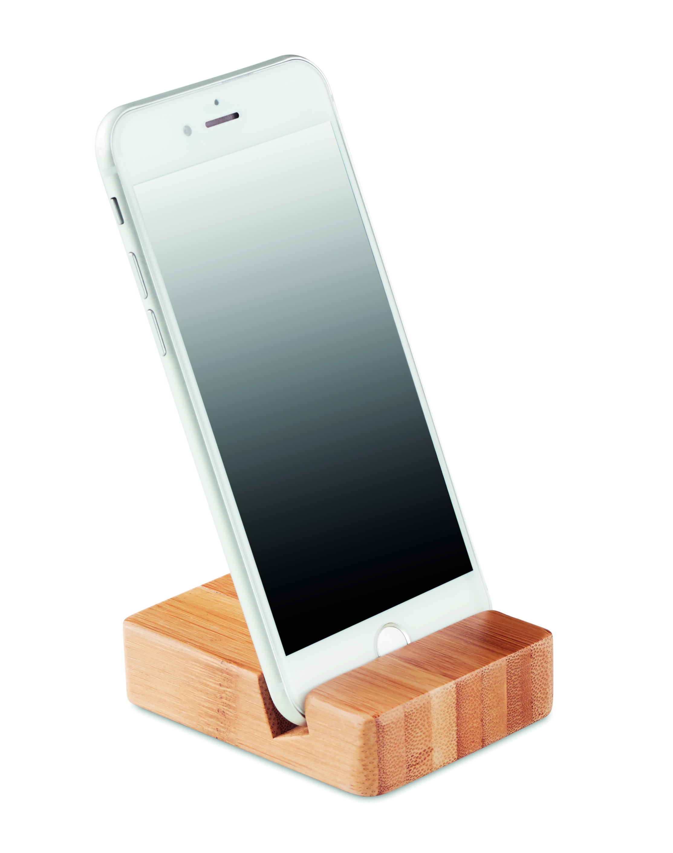 Handy, Smartphone, Halter, Holzständer, Schwarz-Verlauf