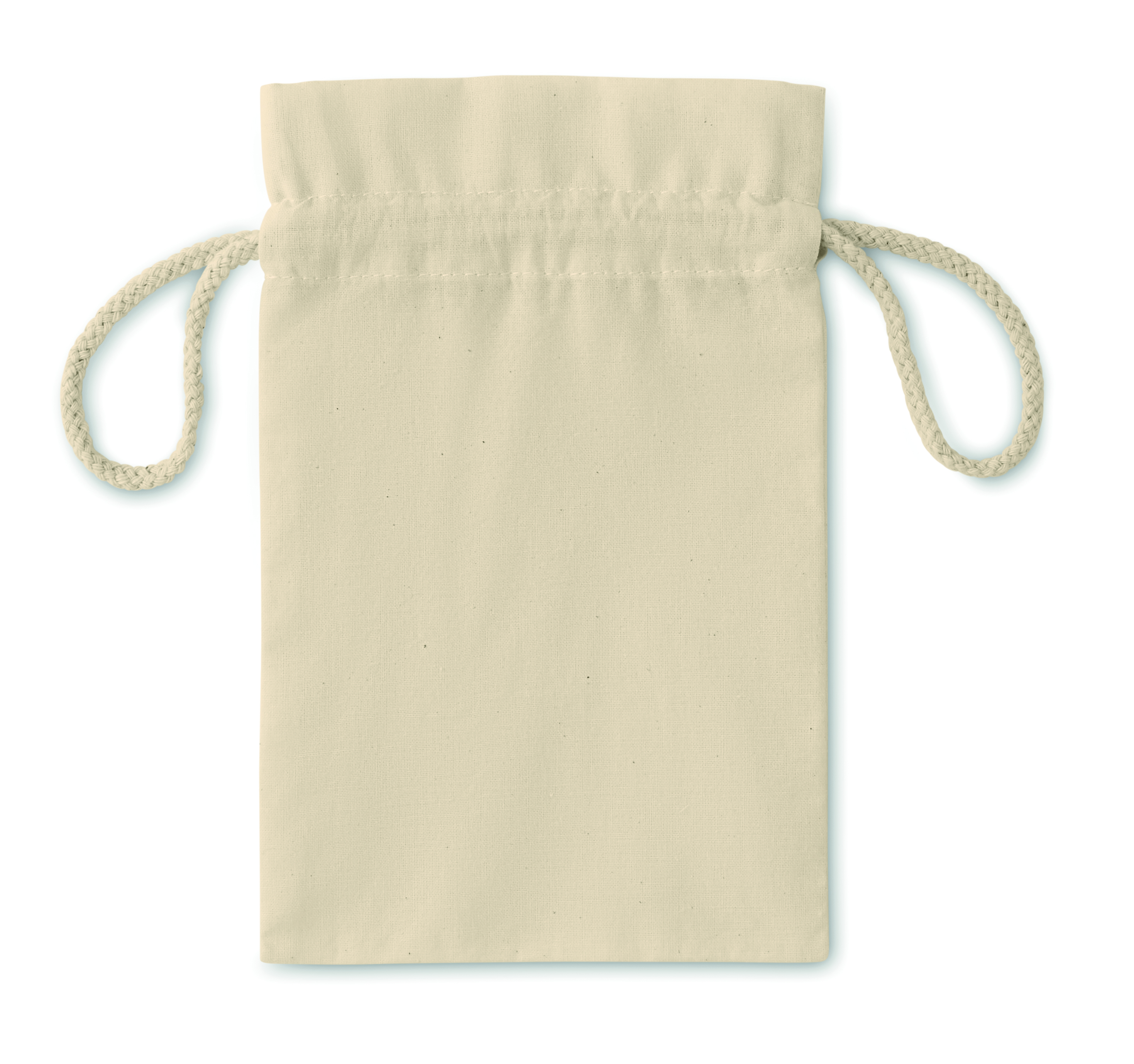 Beutel, Stoffbeutel, Drawstring bag, Naturfarbe, Leinen-Canvas