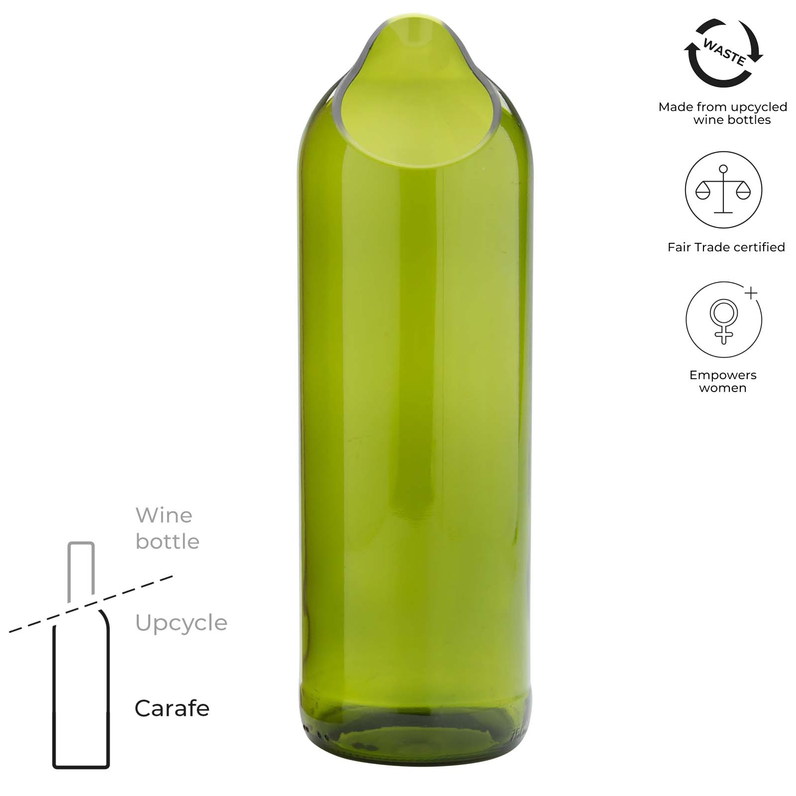 weinflasche, aufbereitet, grünes glas, flasche, karaffe