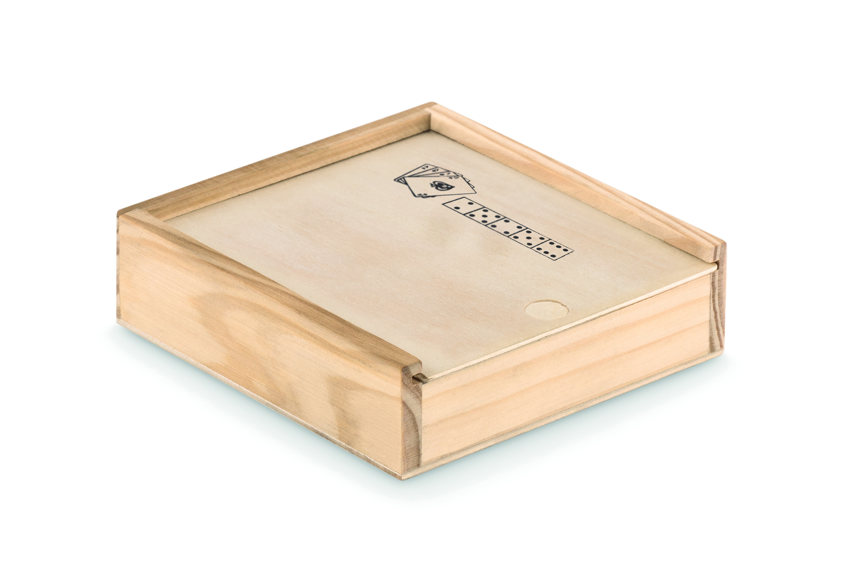 holzbox, holzbox mit abdeckung, kinder domino, spielbox, natürliche holzfarbe
