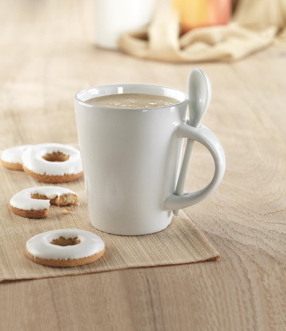 Becher, Kaffeebecher, Porzellan, weiße Tasse, Keksbeilagen