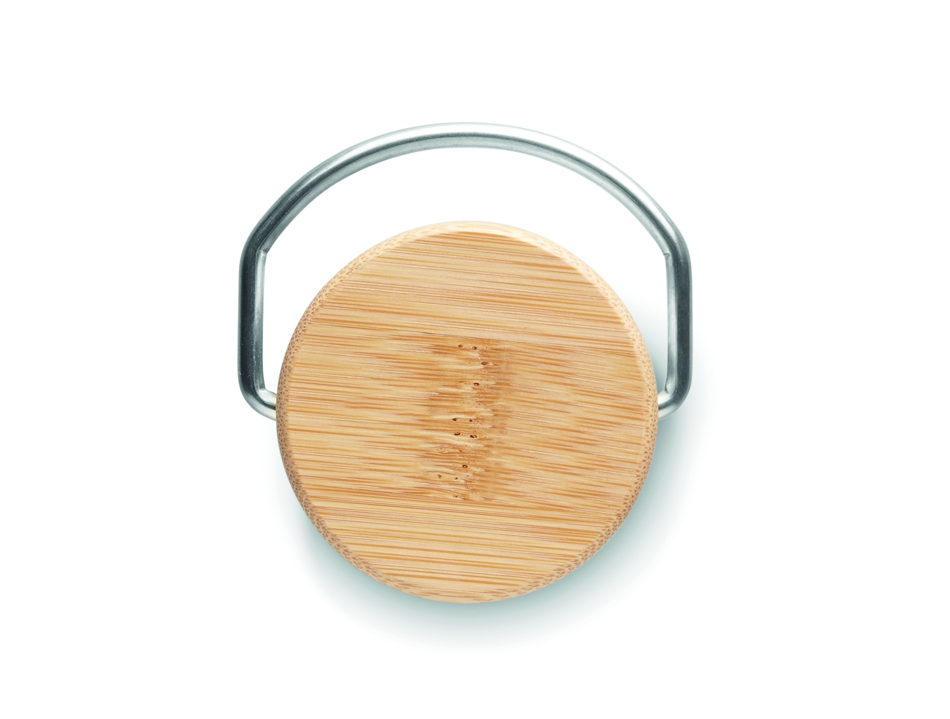 Küchenwaage, Holzplatte, Rund, Holz, Metallring