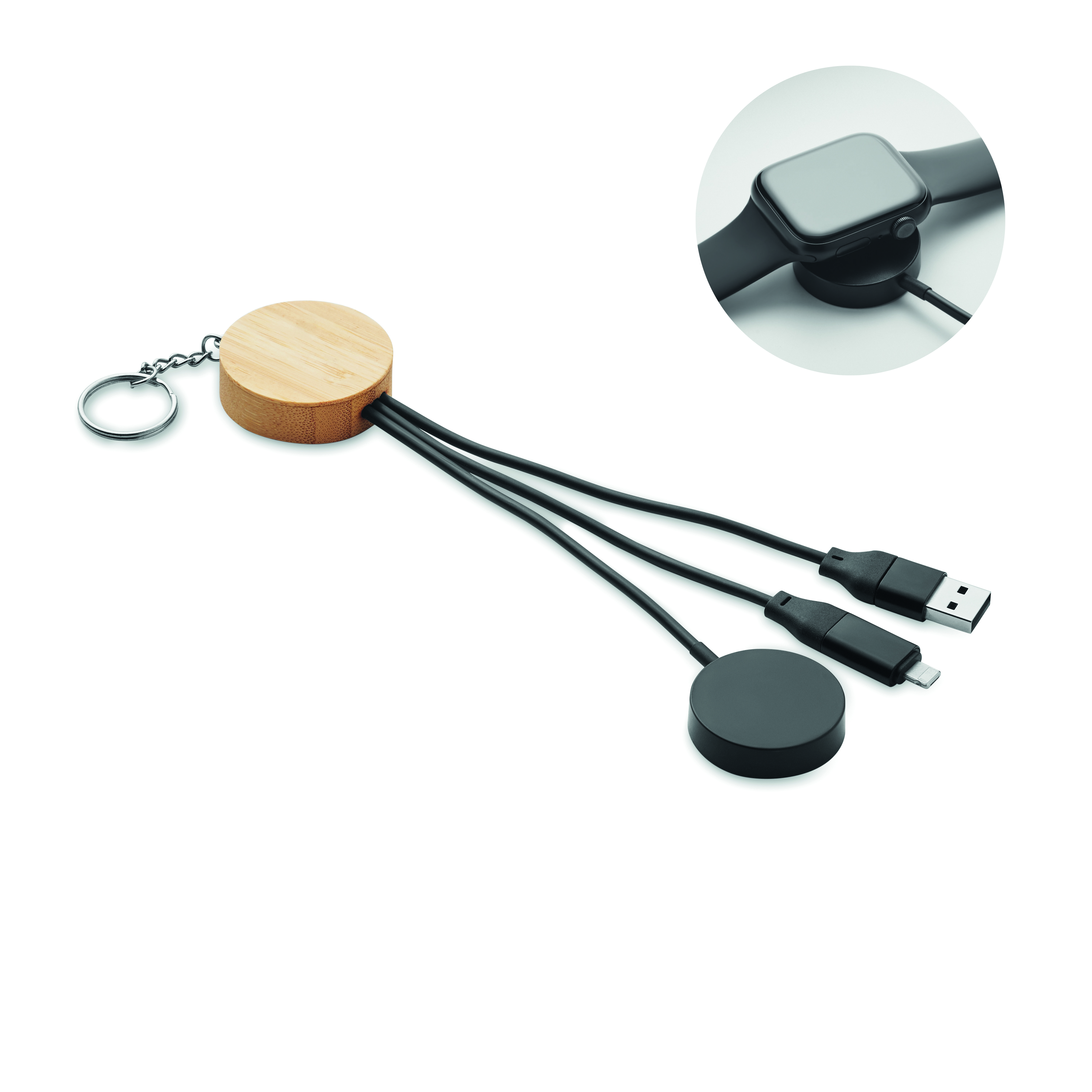 lade-wire, usb-kabel, magnetischer-adapter, holz-äußere-seite, kabel-organizer, usb-ladegerät, aufladekabel, holz-schlüsselanhänger, magnetischer anschluss, adapter-set, USB-C, Ladelade, Schleife, Keyring, Ladegerät